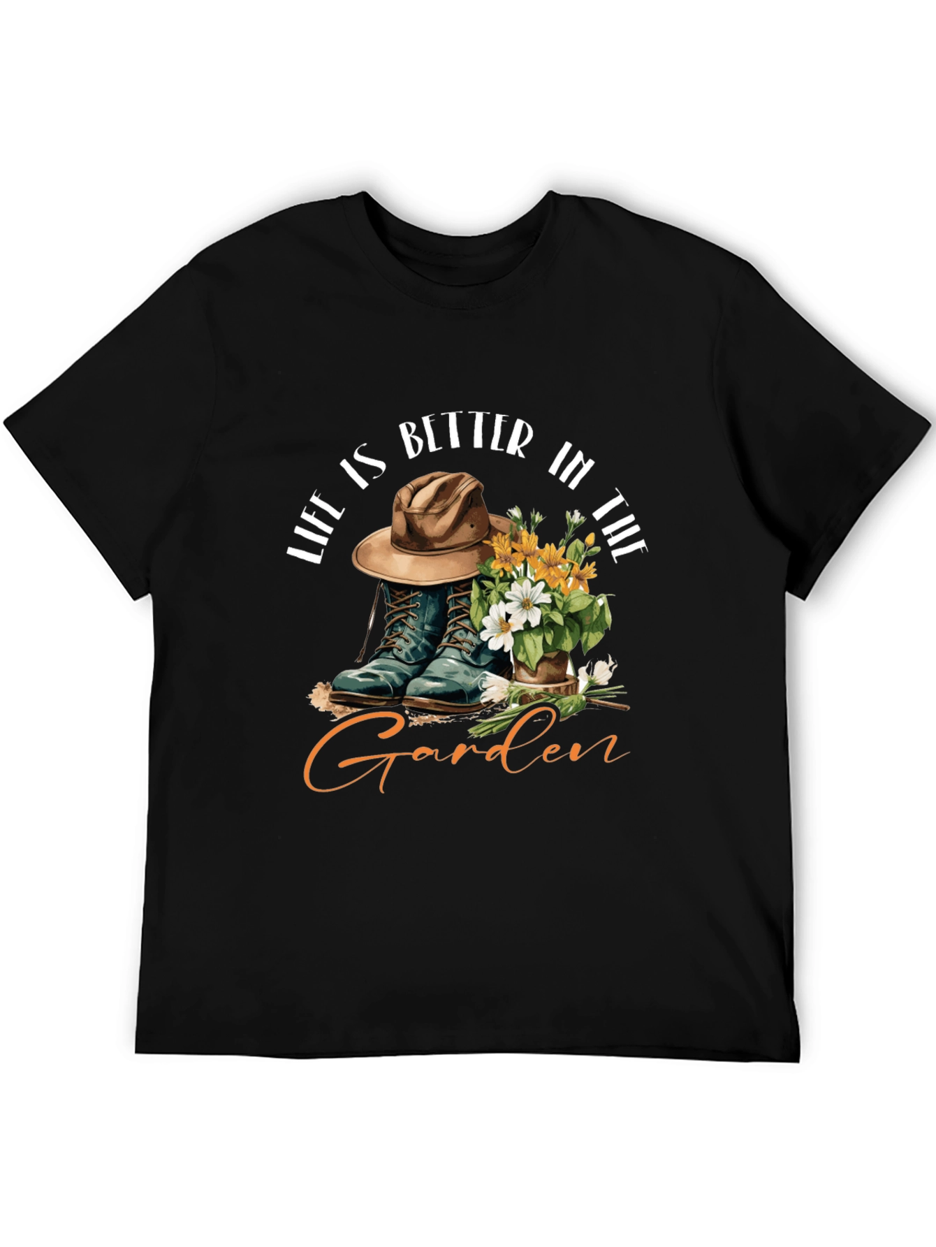 Black Life Is Better In The Garden T-Shirt view 5