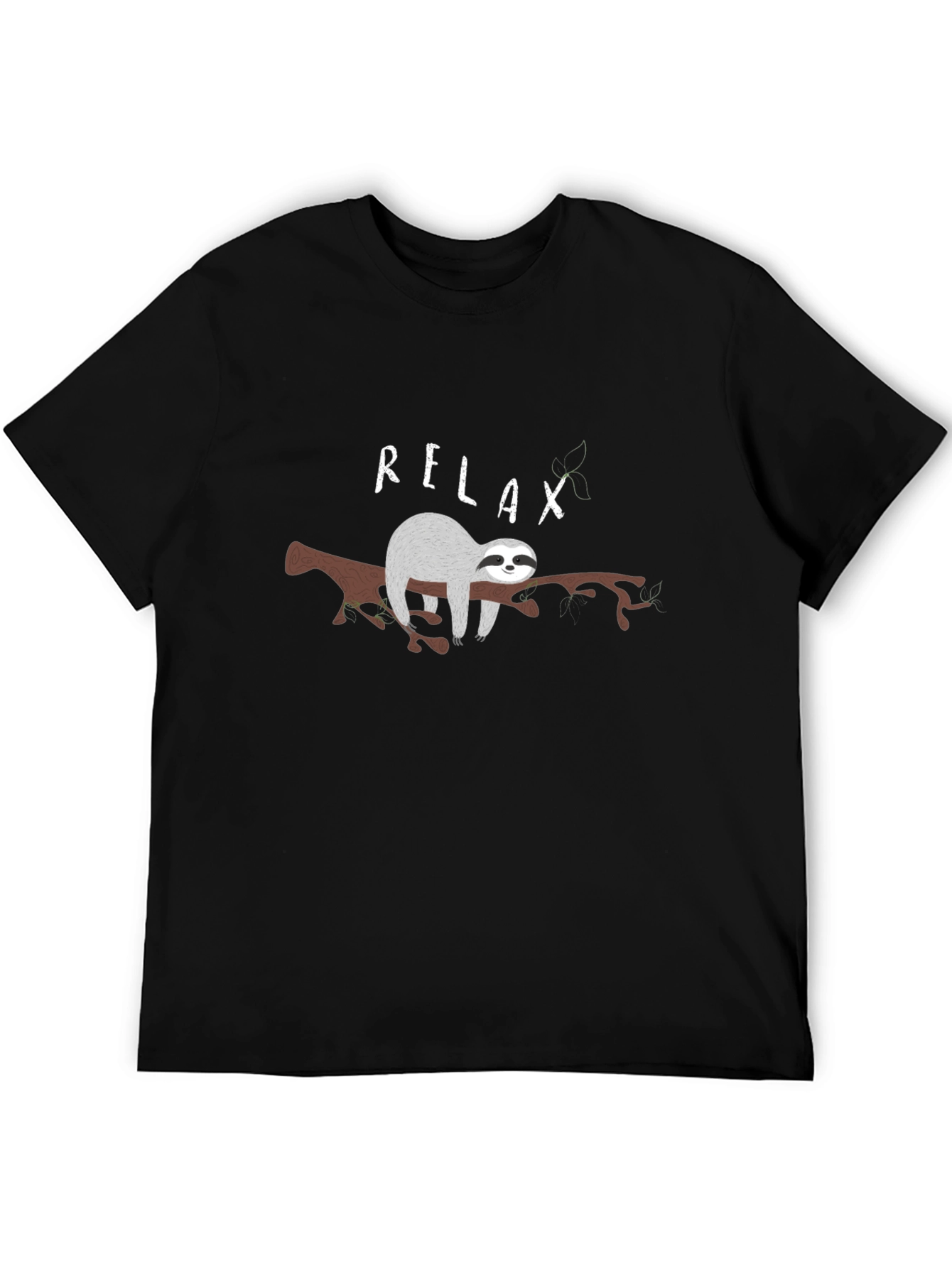 Black Relax Sloth T-Shirt view 5