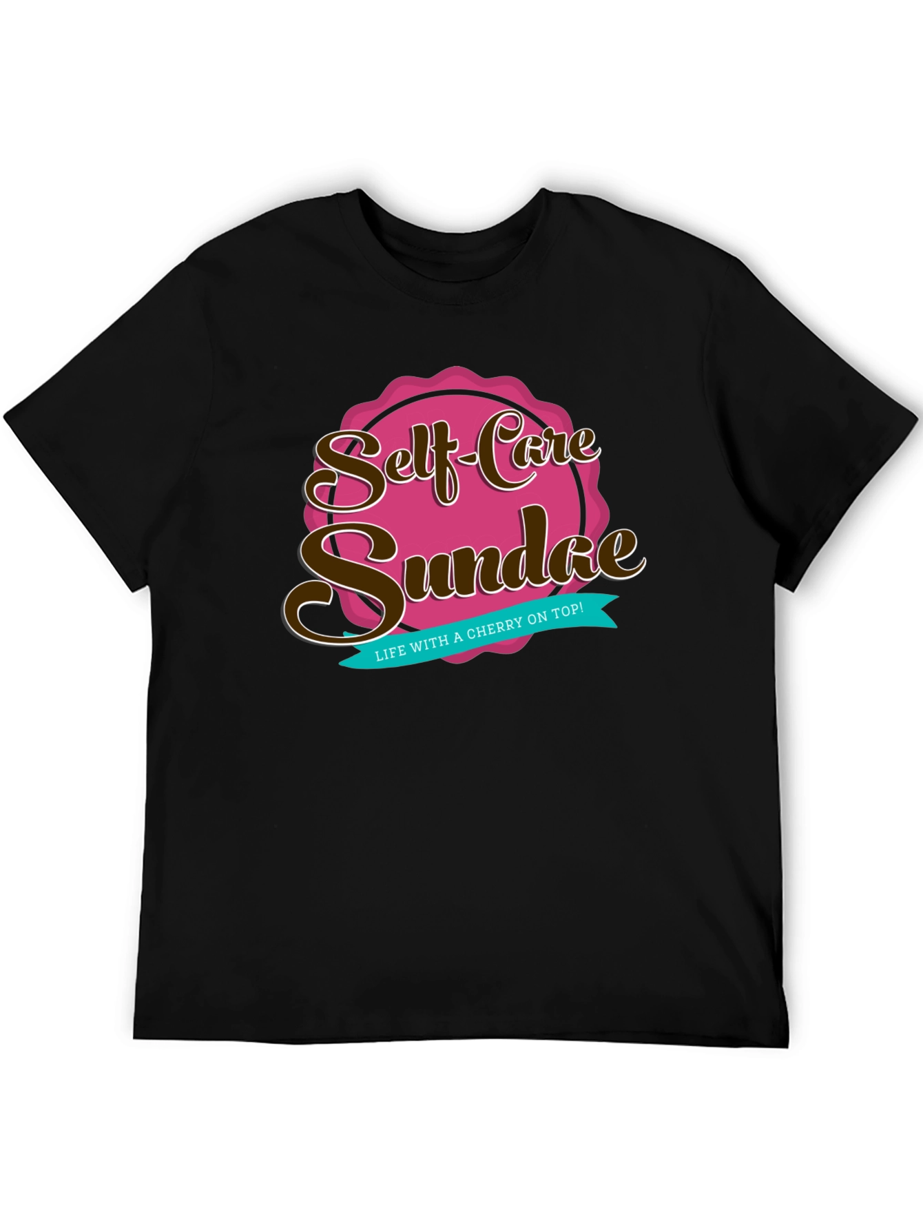 Black Self-Care Sundae Graphic Tee view 5