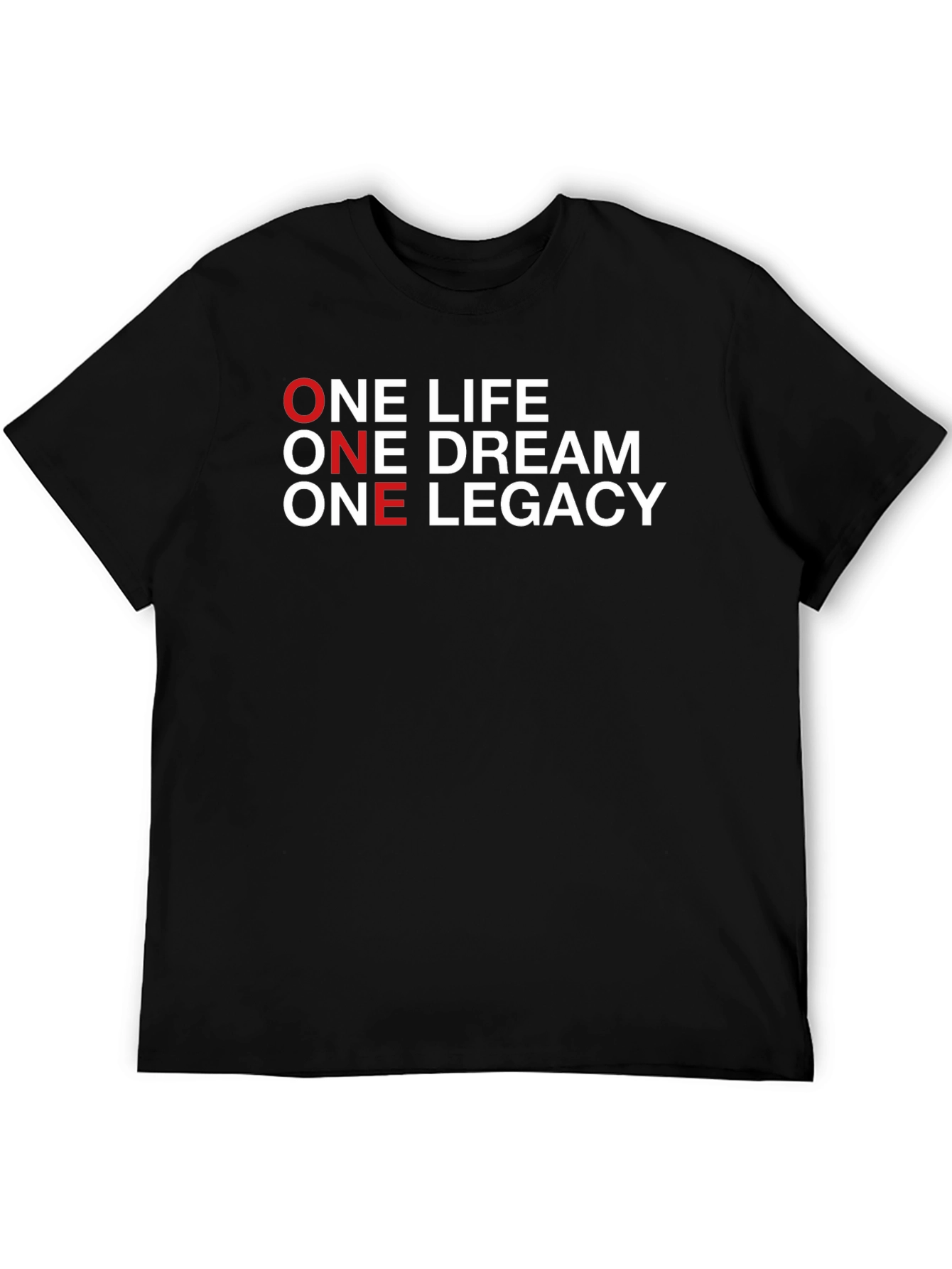 Black One Life, One Dream, One Legacy Graphic Tee view 5