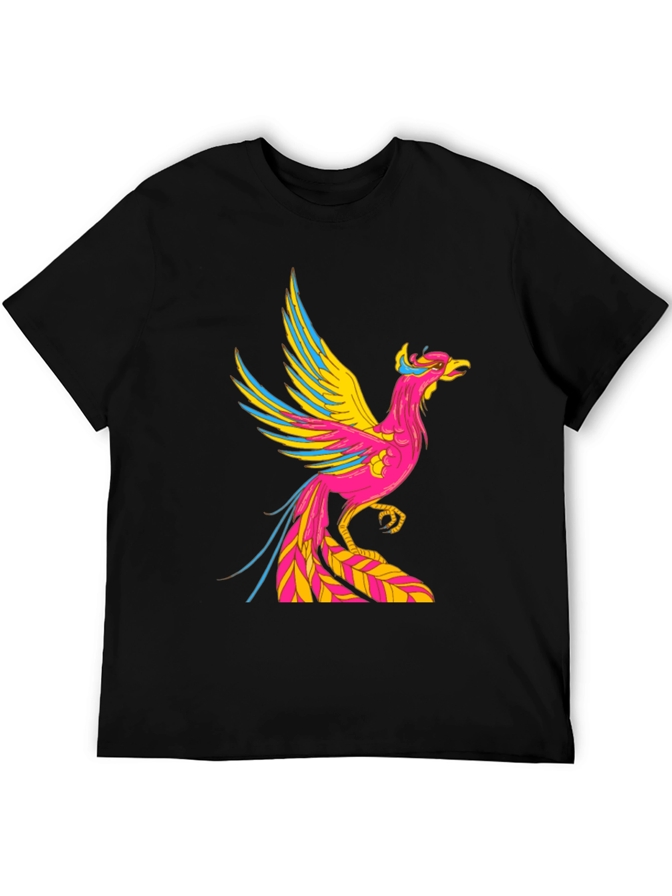 Black Phoenix Graphic Black T-Shirt view 5