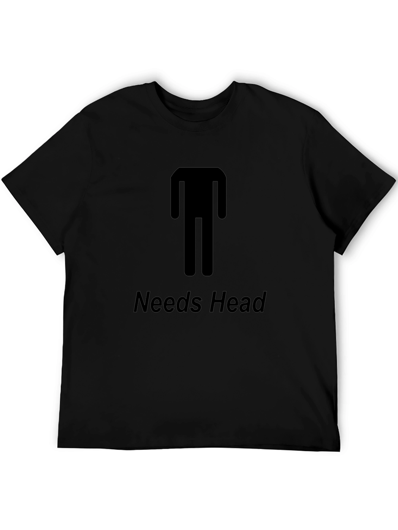 Black Needs Head Funny Graphic T-Shirt - Unisex Tee view 5