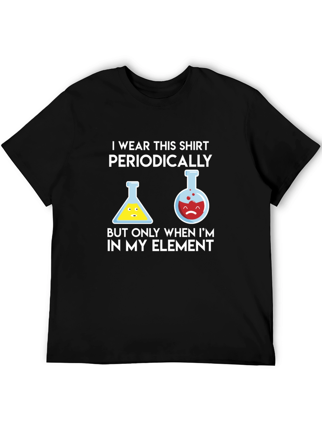 Black Periodic Table Humor T-Shirt Chemistry Science Tee view 5