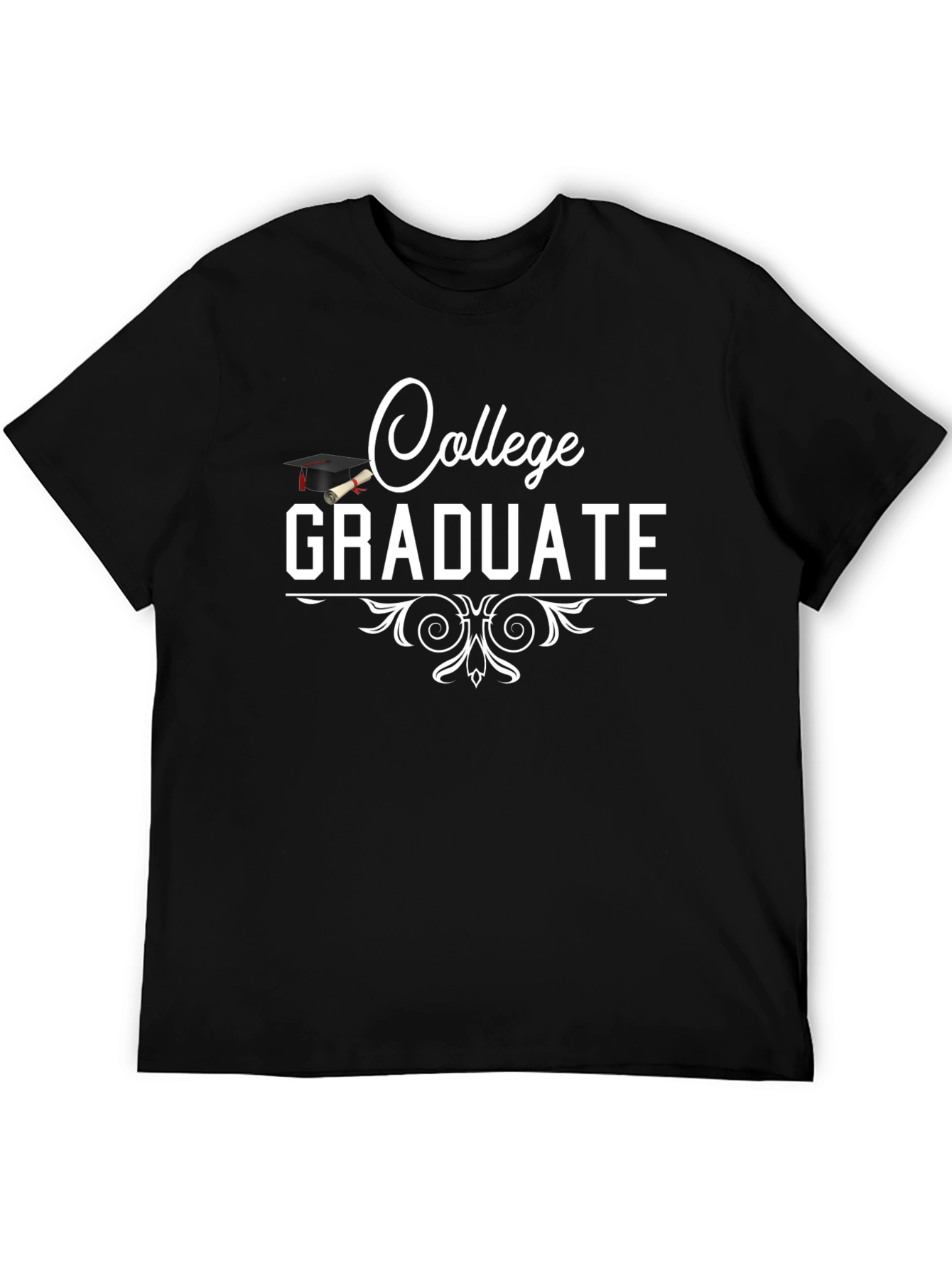College Graduate Black T-Shirt - 5