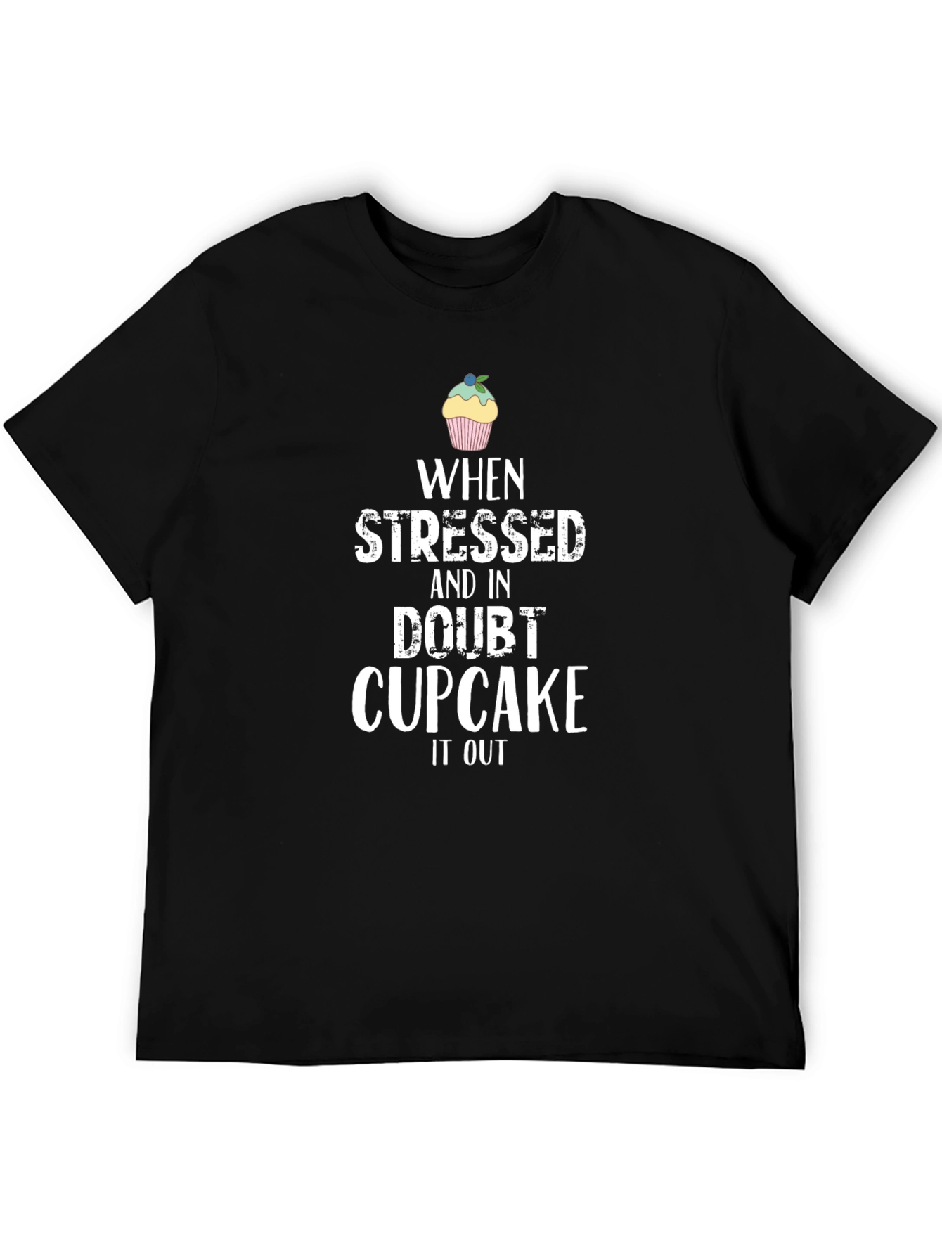 Black Cupcake It Out Black T-Shirt view 5