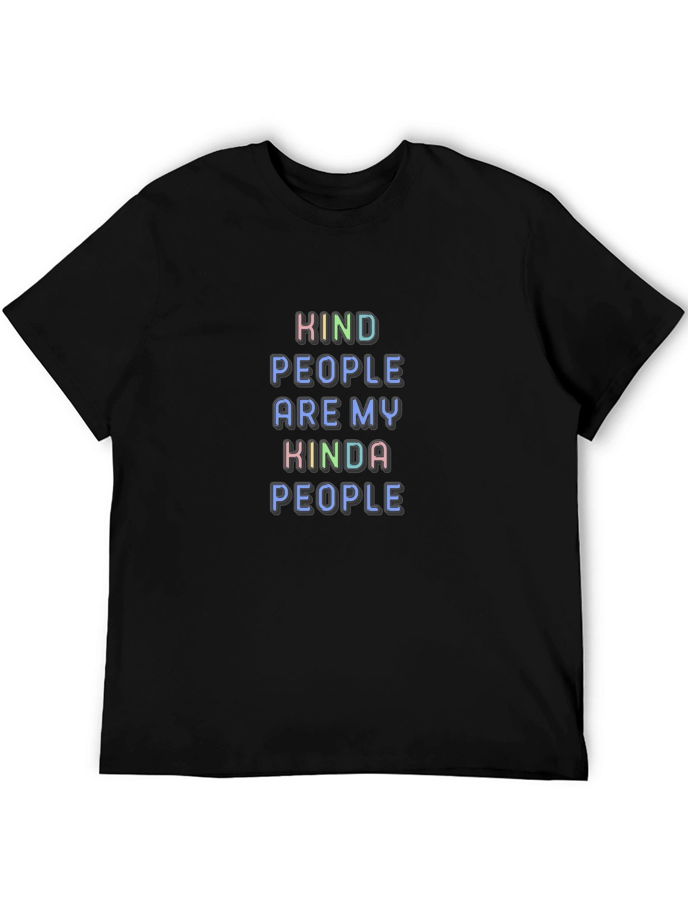 Black Kind People Graphic Tee view 5