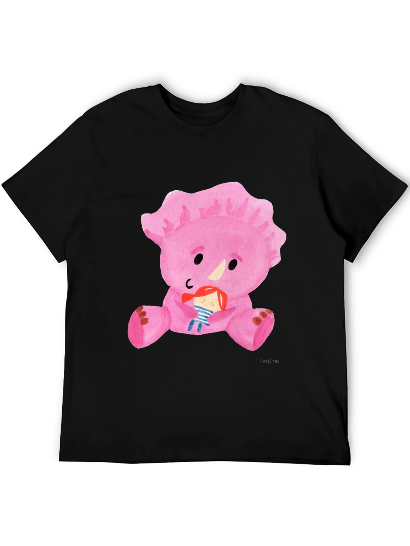 Black Pink Dinosaur T-Shirt view 5