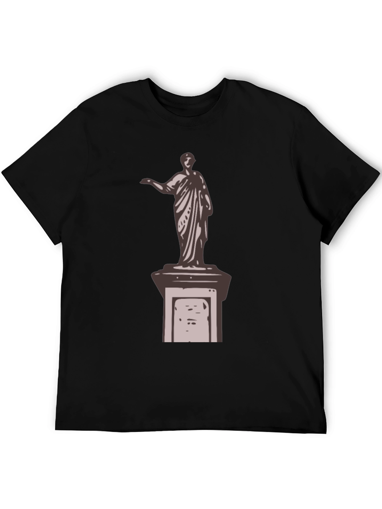 Black Statue Graphic T-Shirt - Cool Design view 5