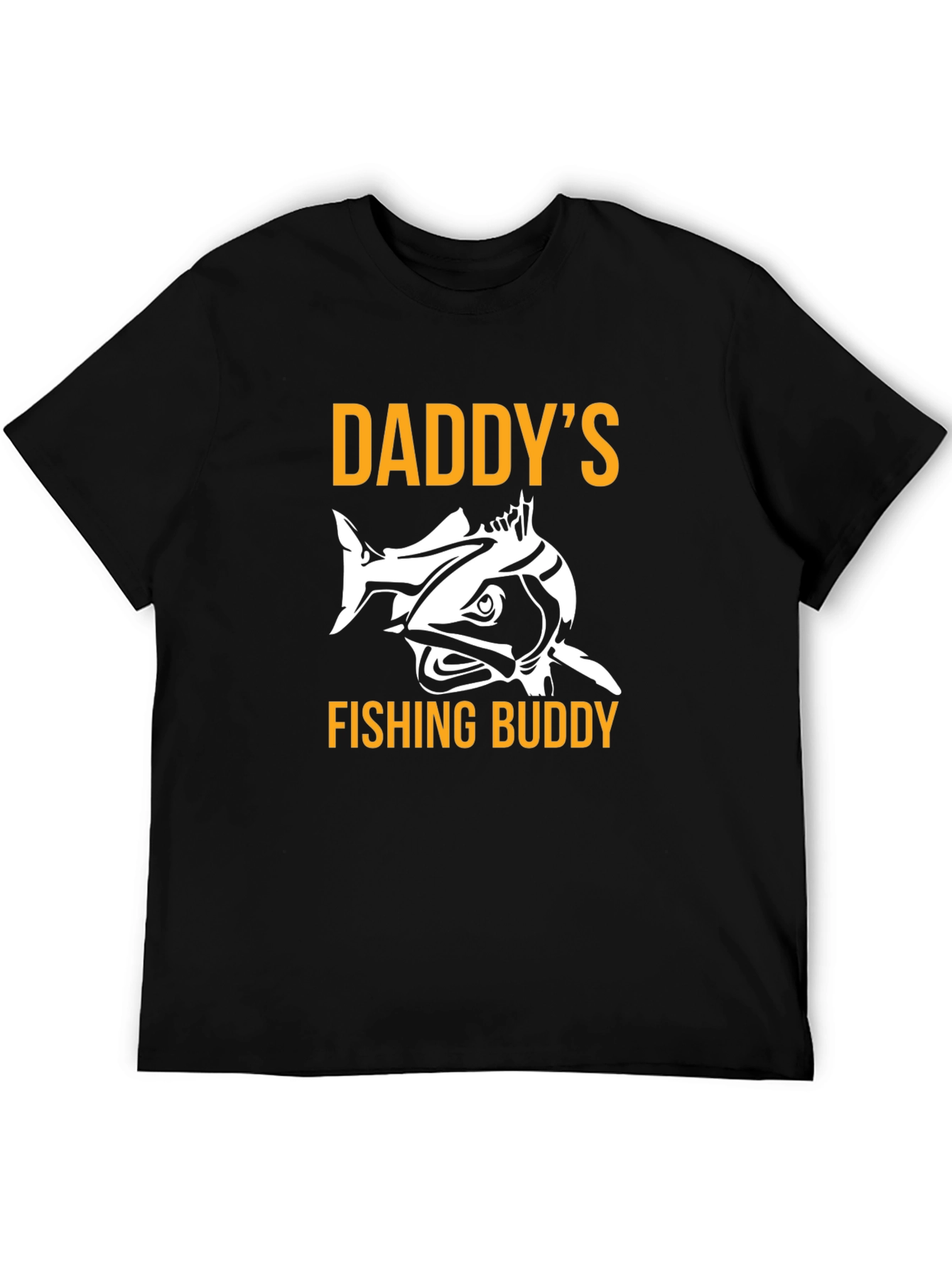 Black Daddy's Fishing Buddy T-Shirt view 5
