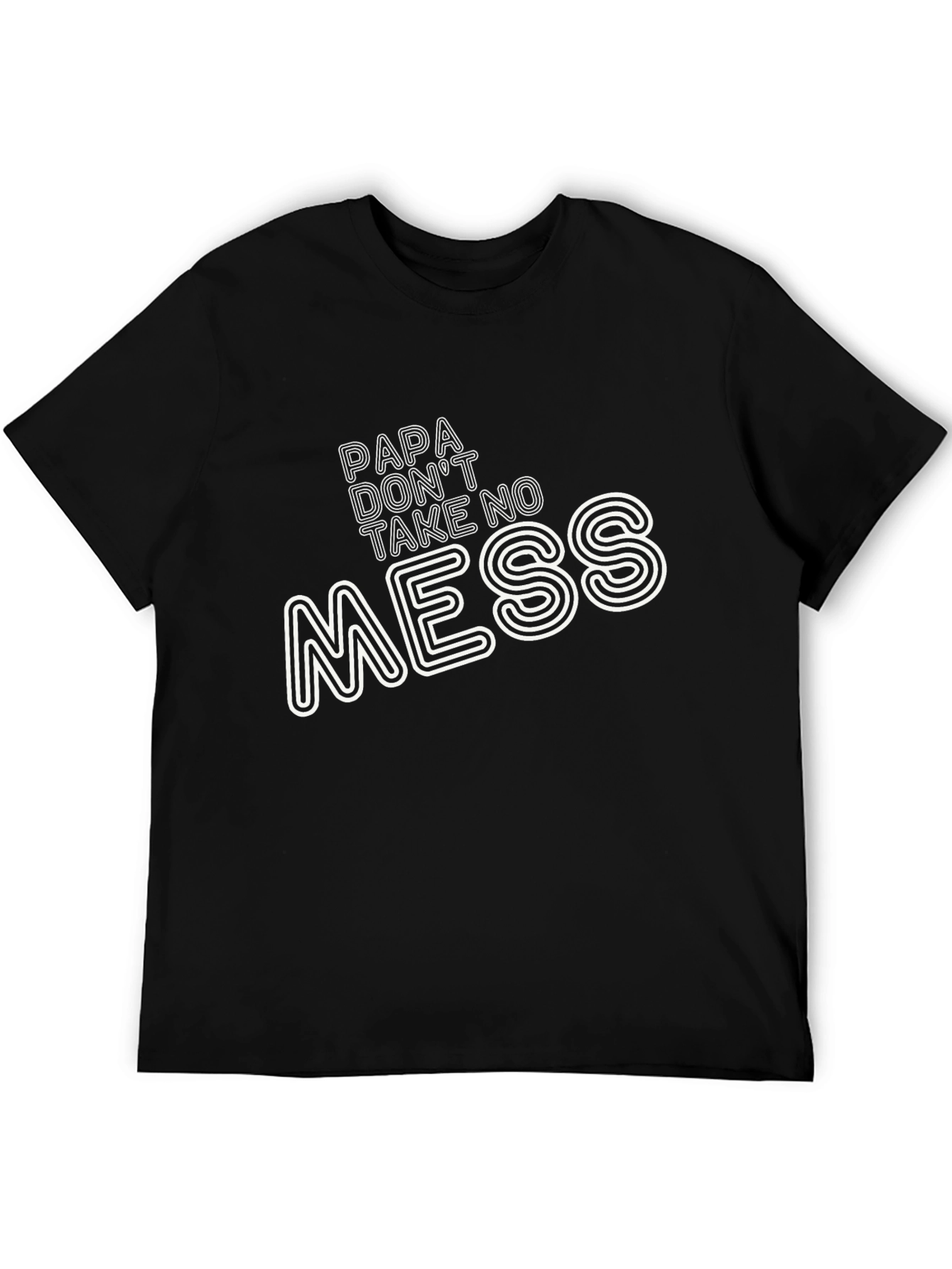Black Papa Don't Take No Mess Graphic Tee view 5