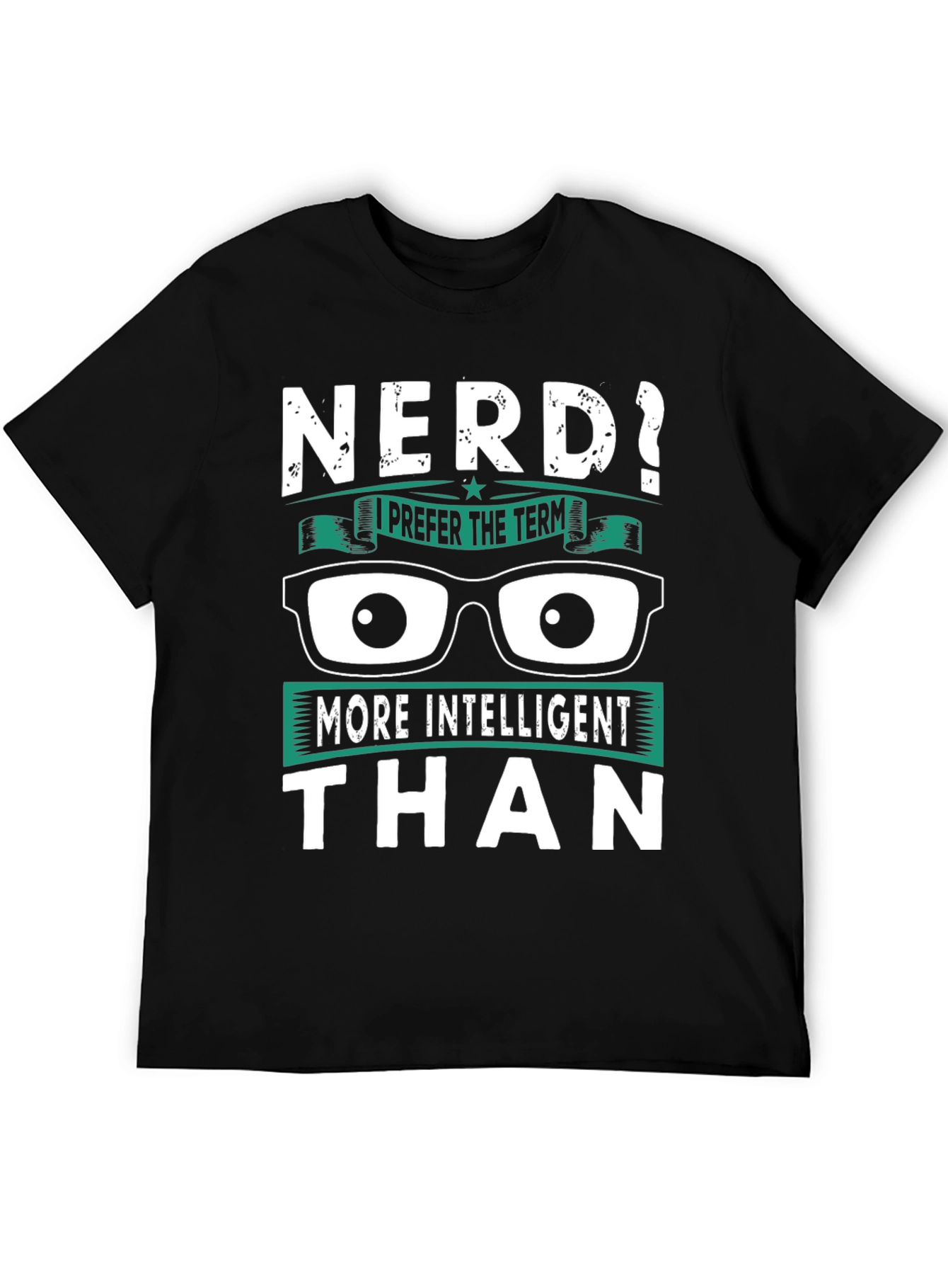 Black Nerd? Intelligent Humor T-Shirt view 5