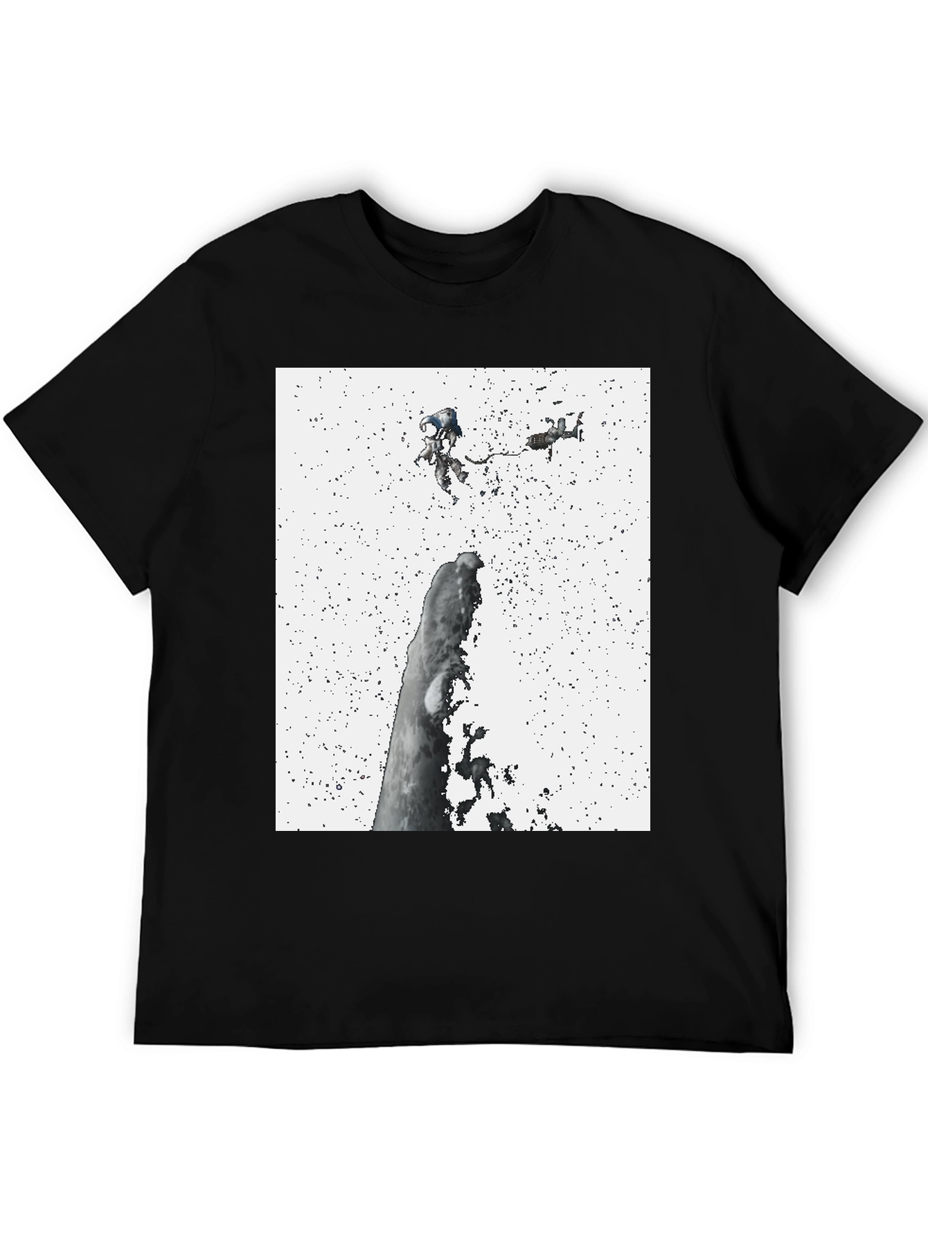 Black Astronauts in Space Black Tee view 5