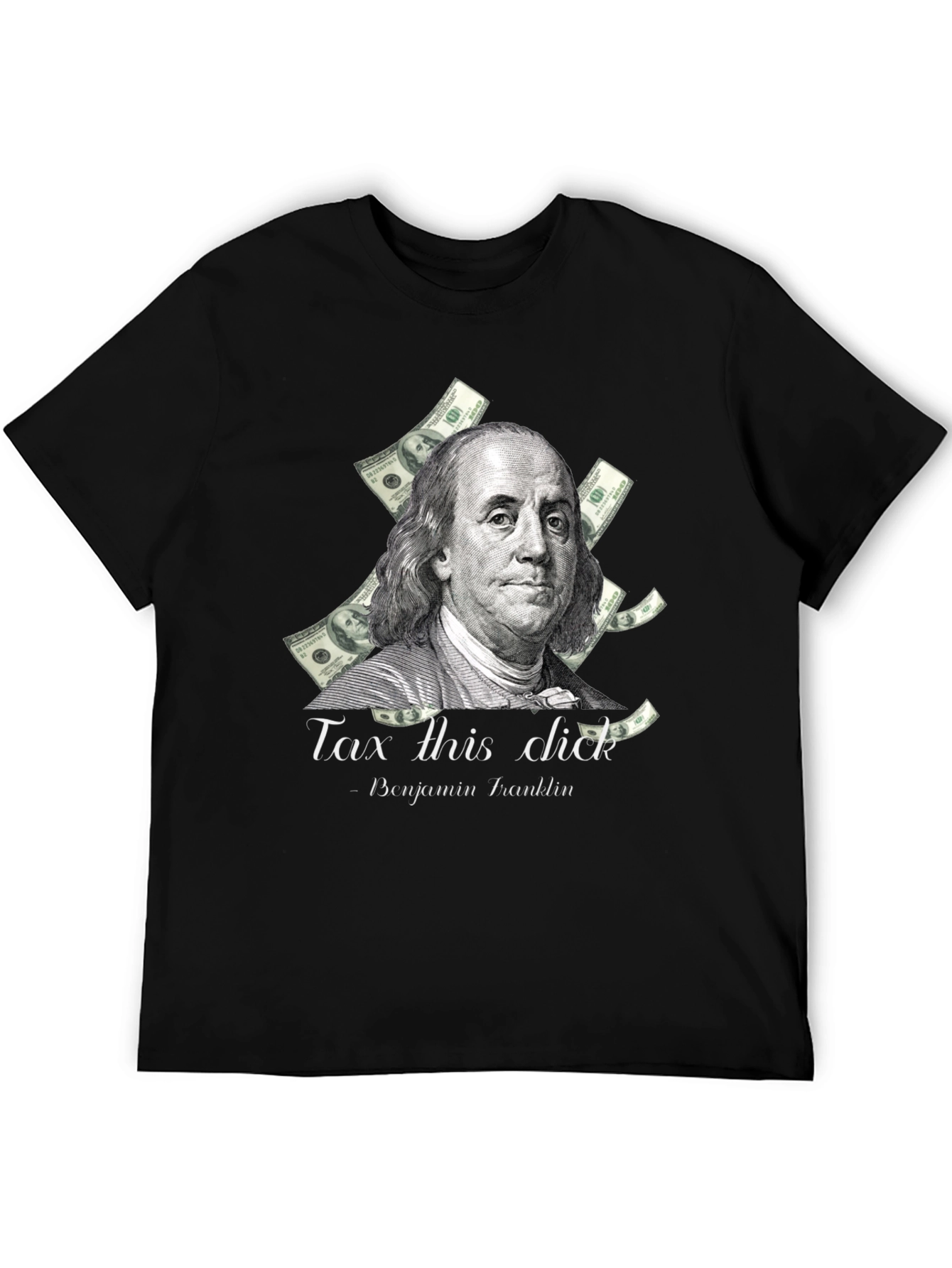 Black Tax This Dick Benjamin Franklin Graphic Tee view 5