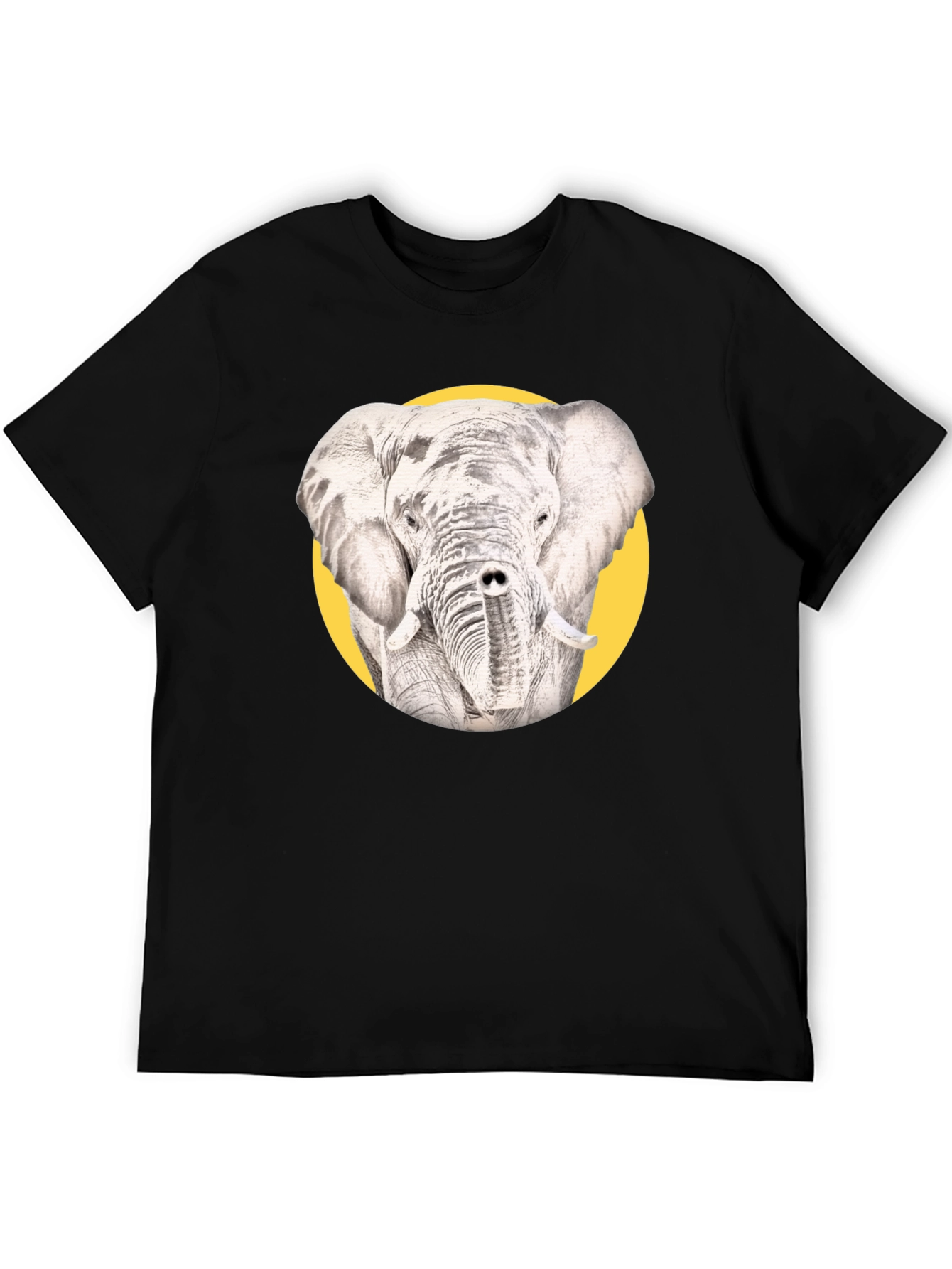Black Elephant Graphic T-Shirt - Unique Design view 5