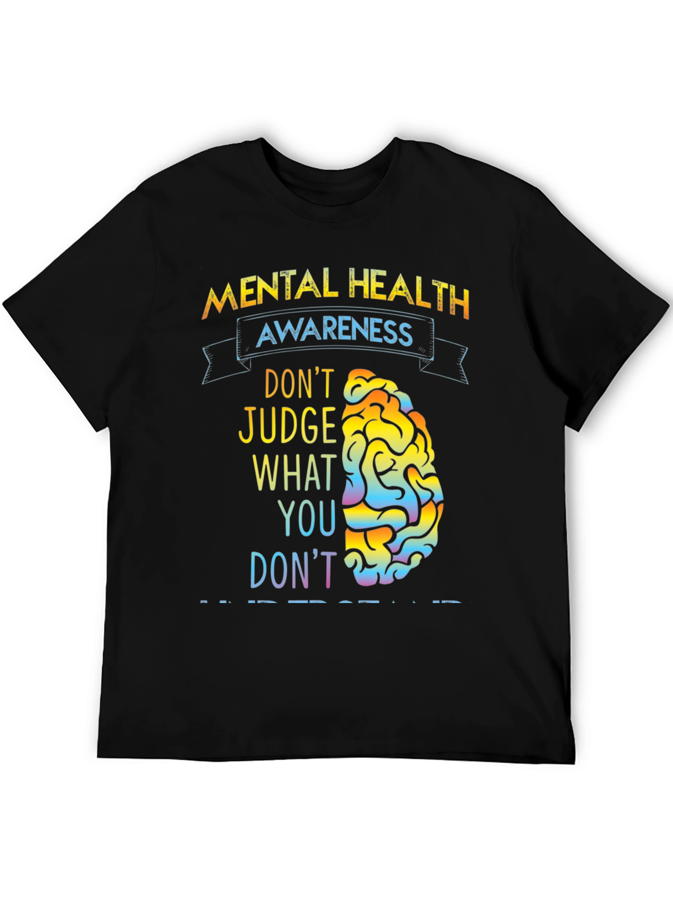Black Mental Health Awareness T-Shirt view 5