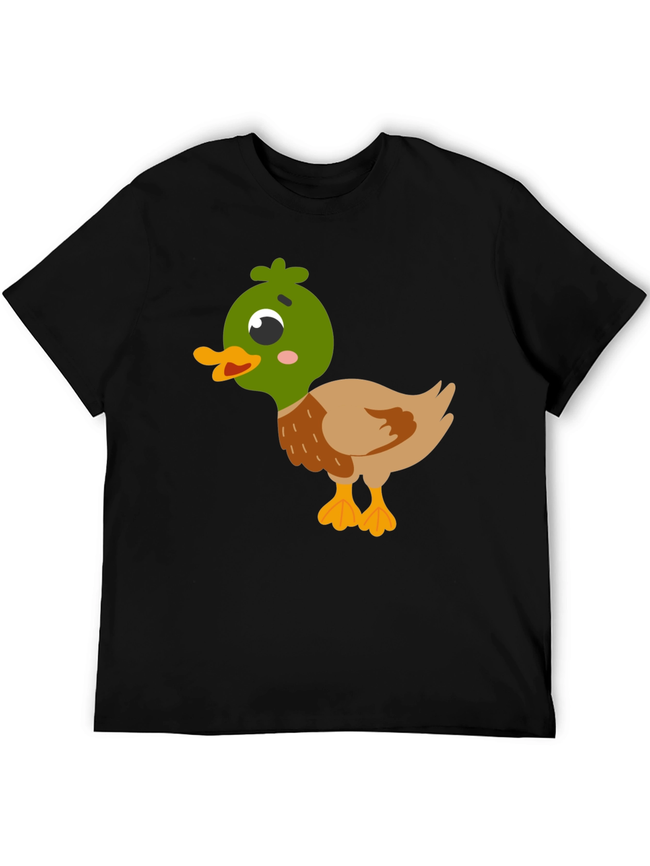 Black Duck Graphic T-Shirt - Cute Cartoon Tee view 5