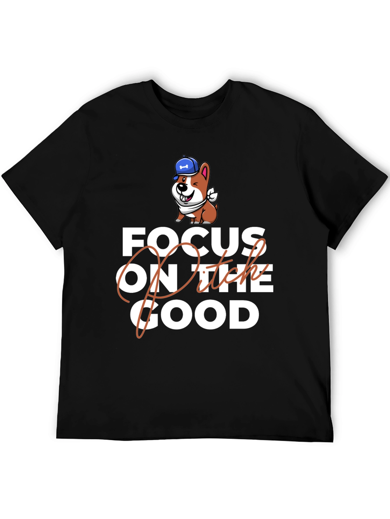 Black Focus on the Good Graphic Tee view 5