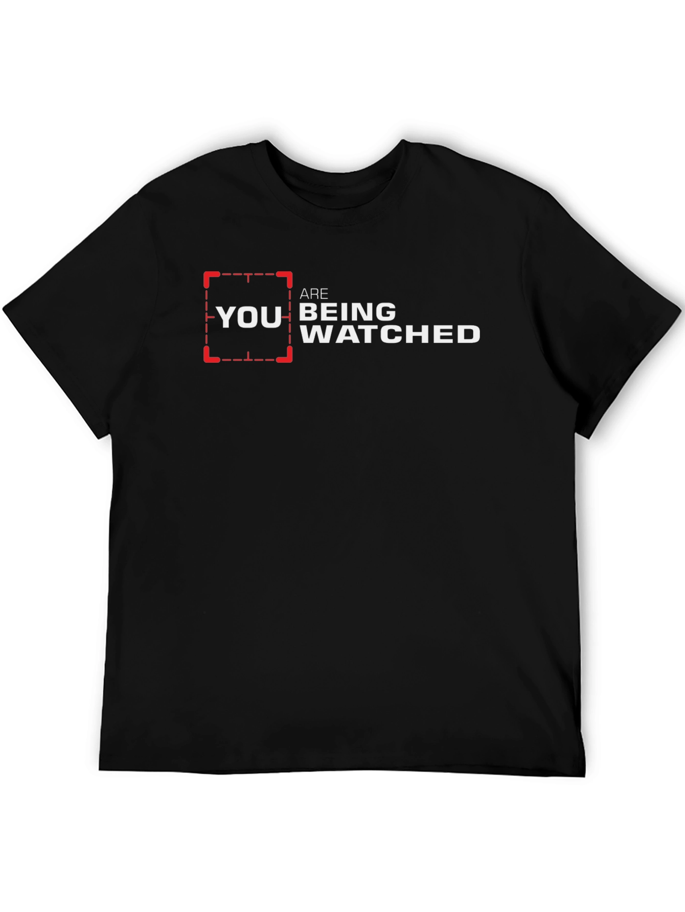 Black You Are Being Watched Graphic Tee view 5