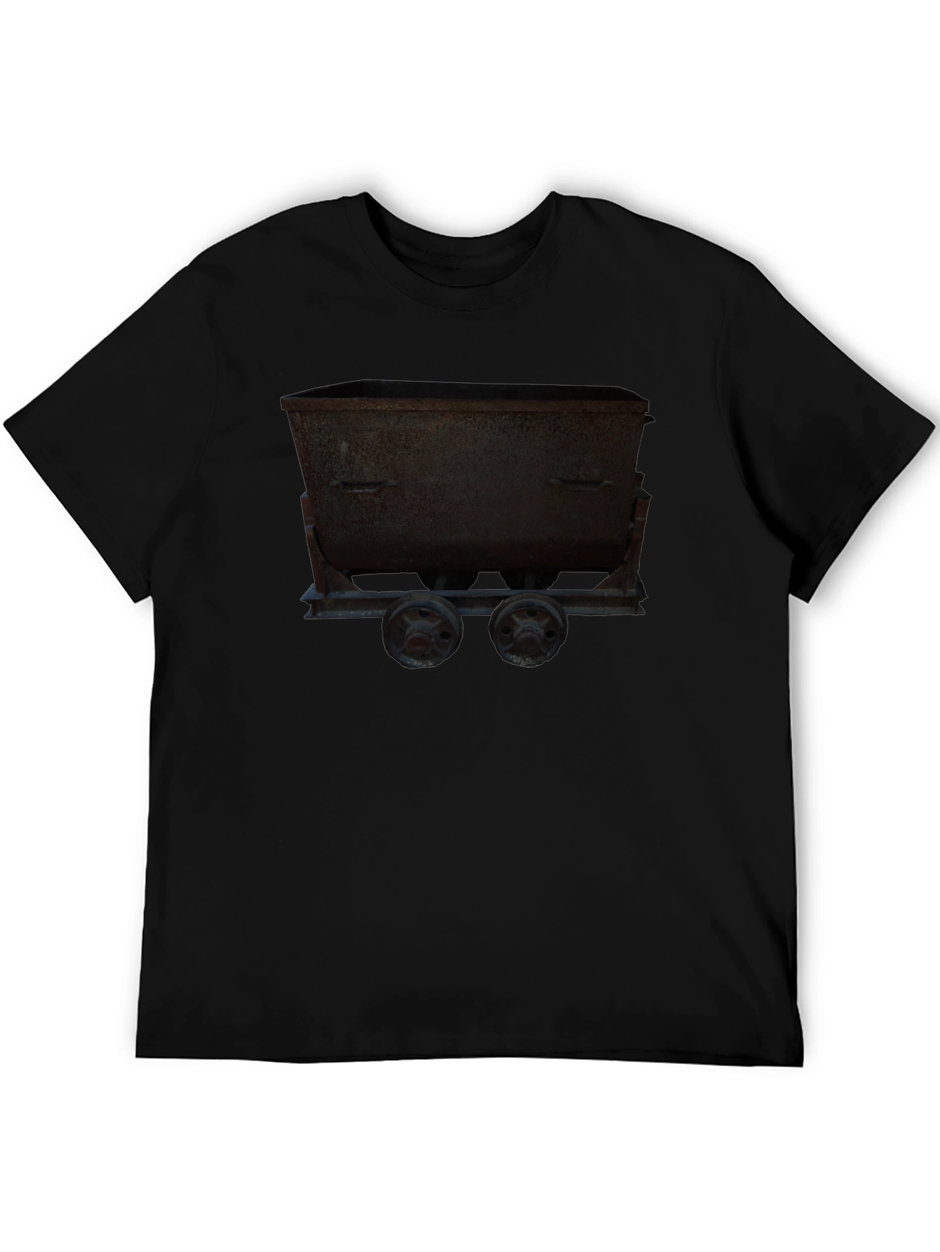 Black Mining Cart Graphic Tee - Dark view 5