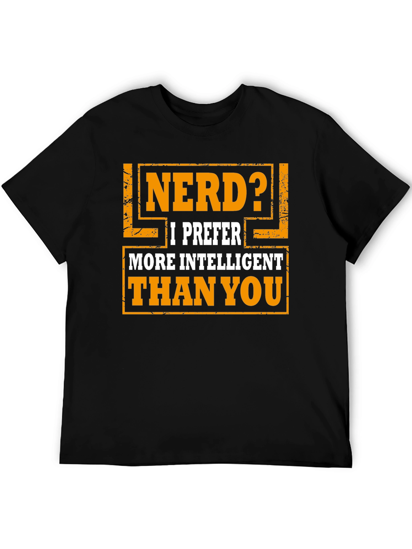 Black Nerd? Intelligent T-Shirt - Funny Graphic Tee view 5