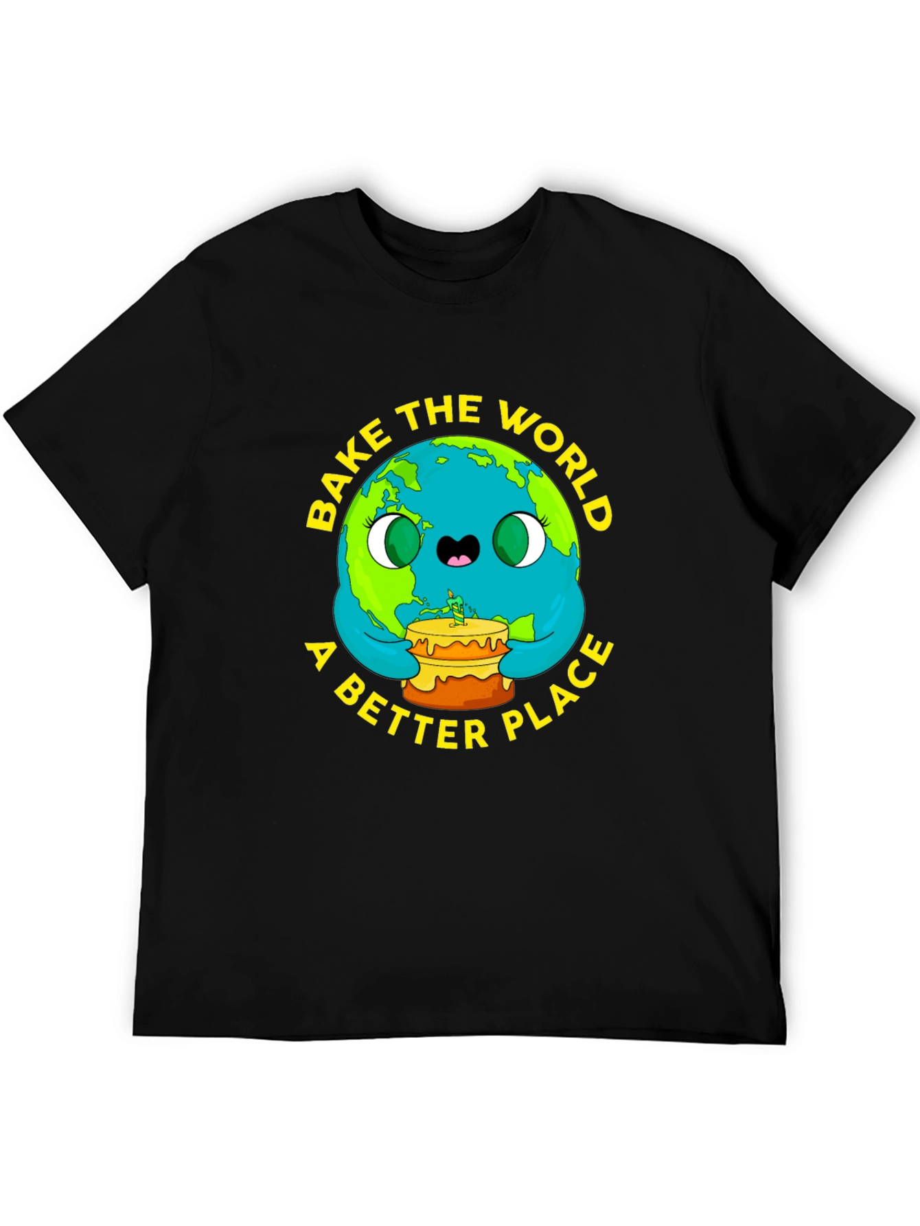 Black Bake the World a Better Place Graphic Tee view 5