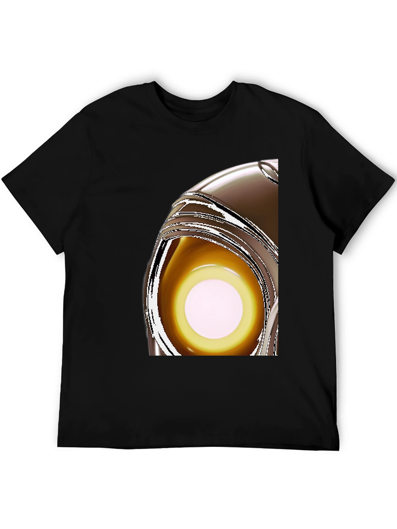 Black Abstract Eye T-Shirt - Modern Graphic Tee view 5