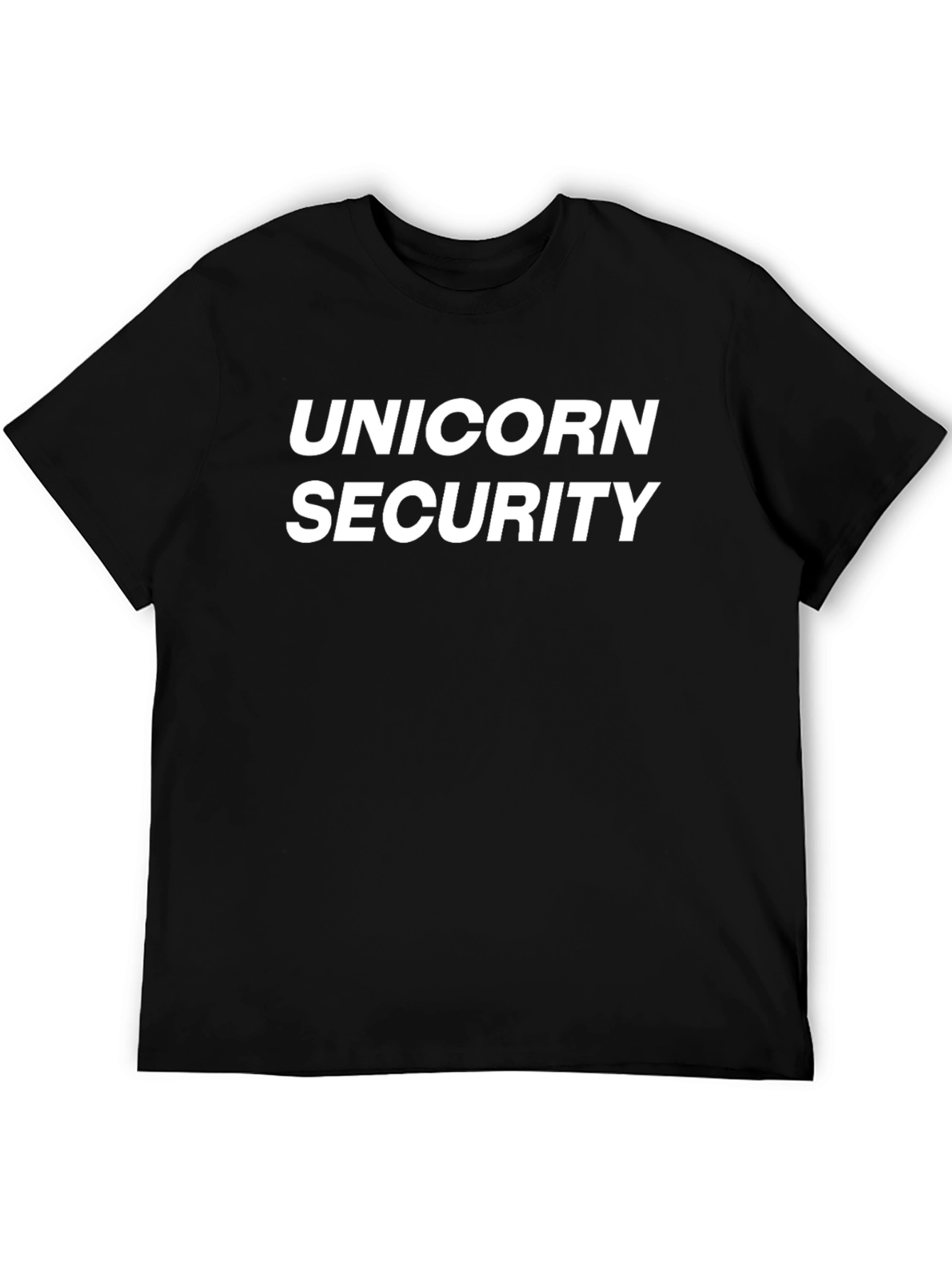 Black Unicorn Security Black T-Shirt view 5