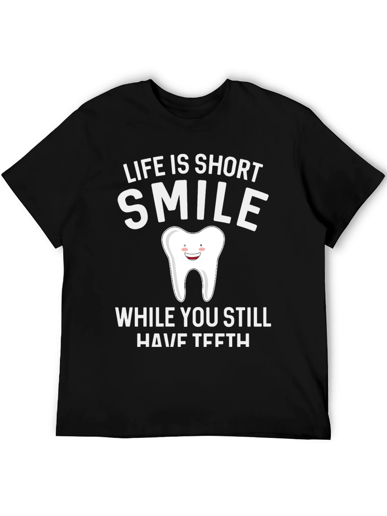 Black Life is Short Smile T-Shirt view 5