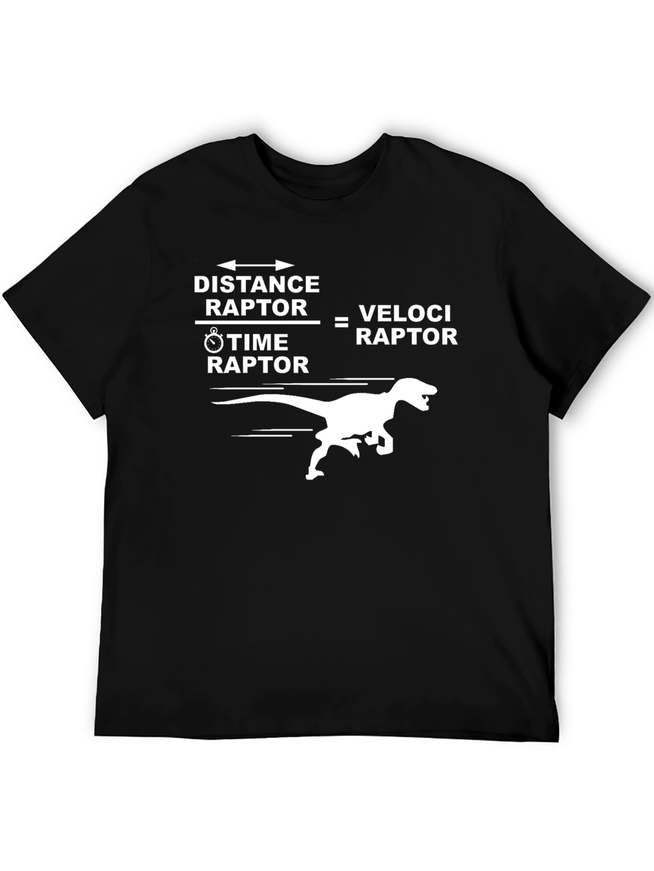Black Distance Raptor Velociraptor T-Shirt view 5