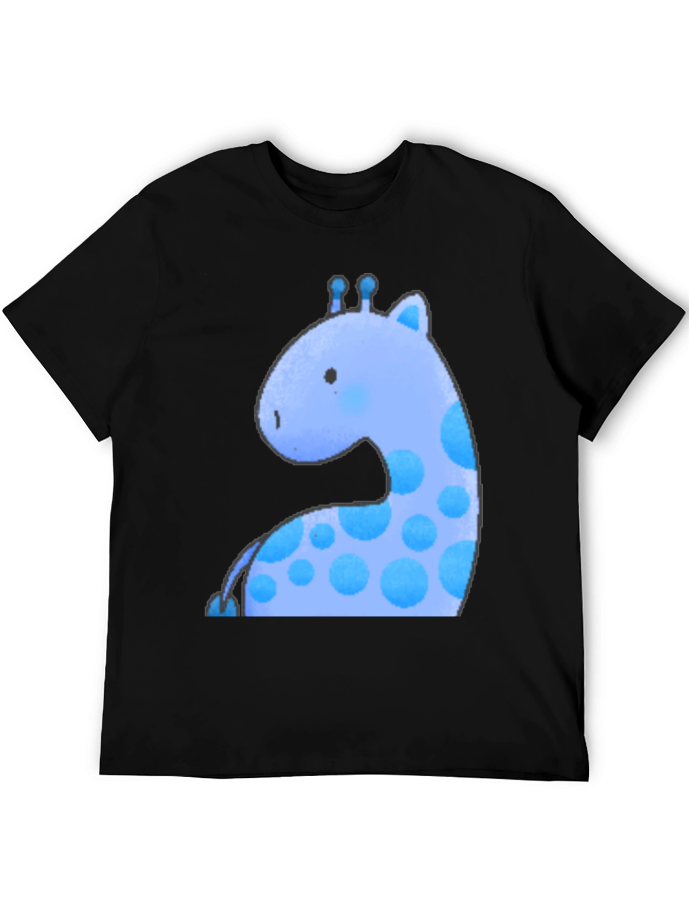 Black Blue Giraffe Graphic Tee - Soft & Stylish view 5
