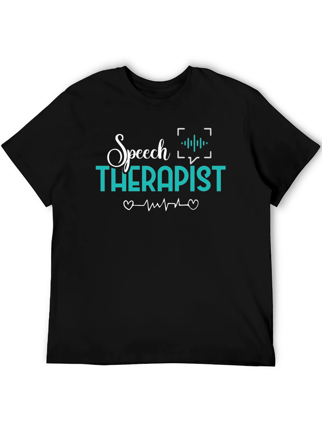 Black Speech Therapist T-Shirt - Cute Design view 5