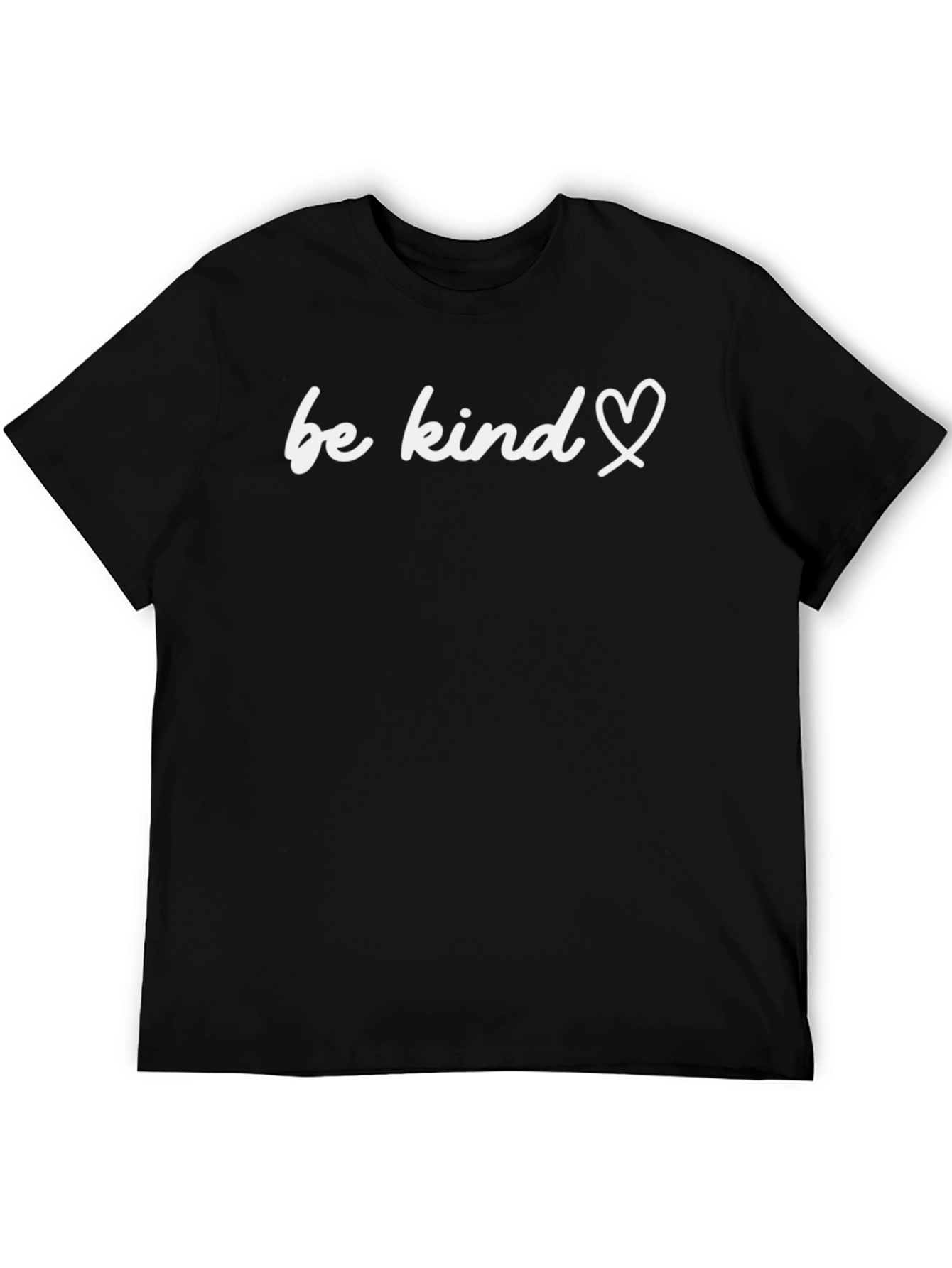 Black Be Kind Heart Graphic Tee - Unisex Soft Cotton view 5