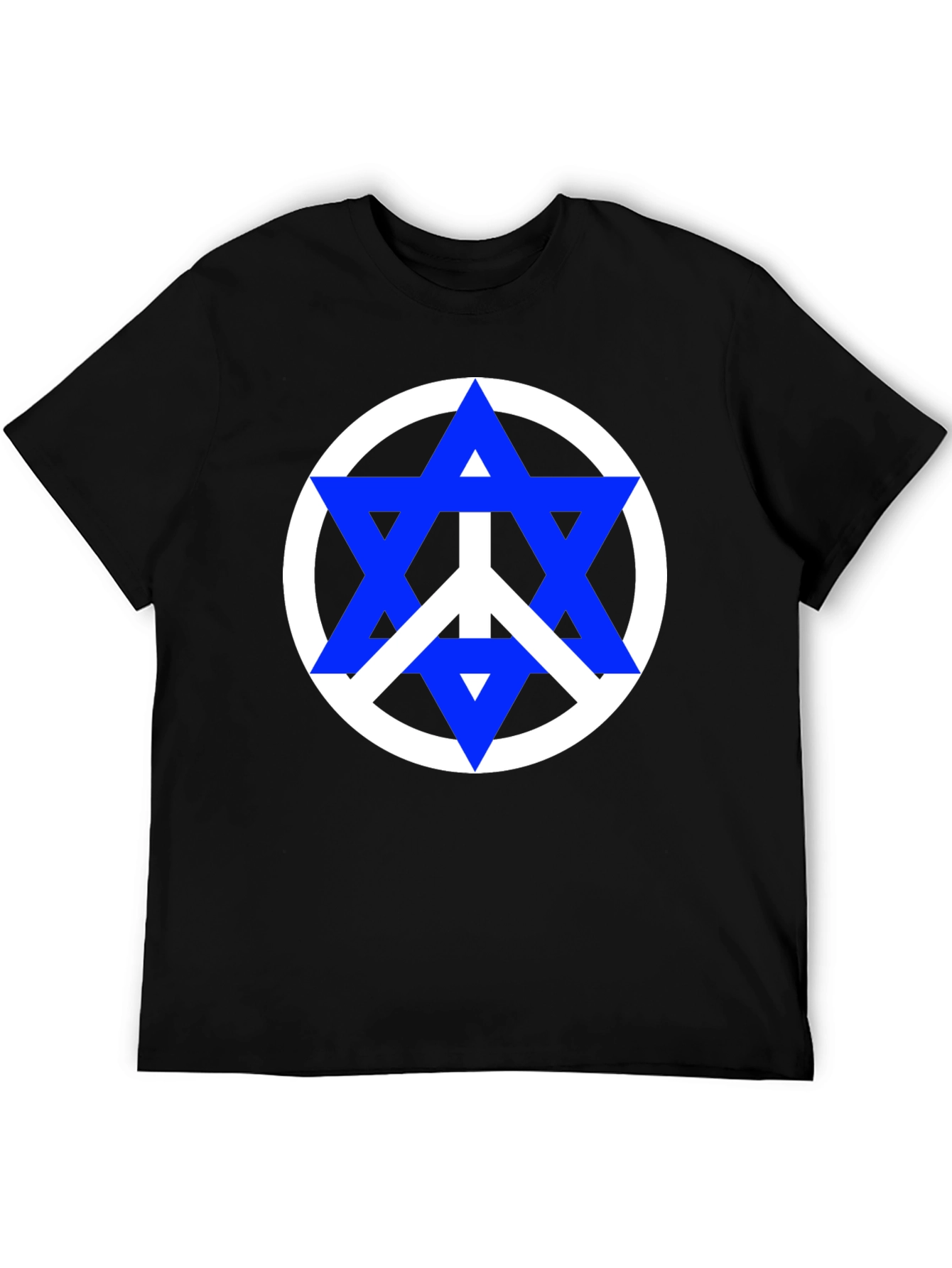 Black Peace Star T-Shirt - Black view 5