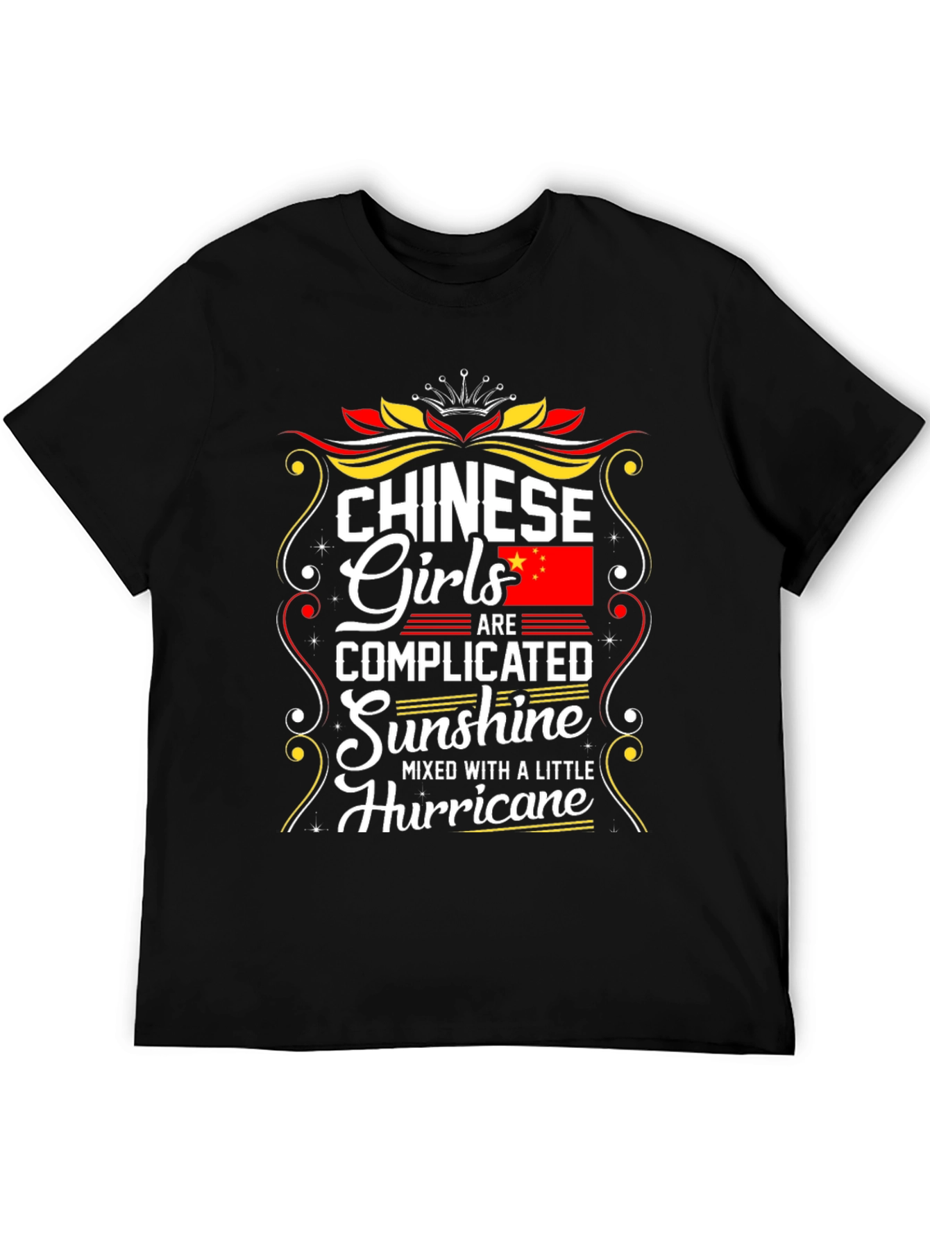 Black Chinese Girls Complicated Sunshine T-Shirt view 5