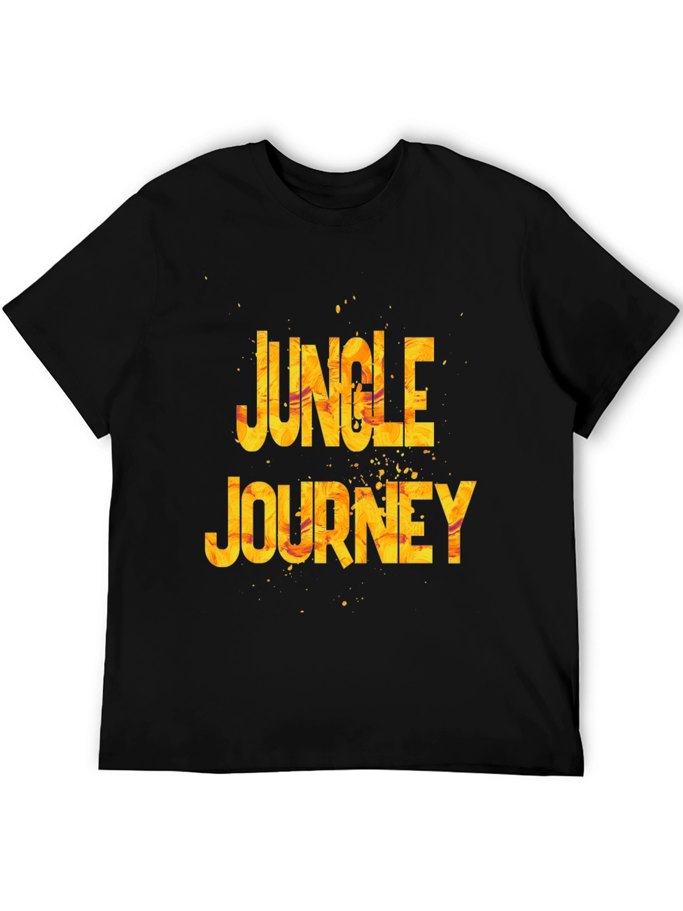Black Jungle Journey Graphic Tee - Black view 5