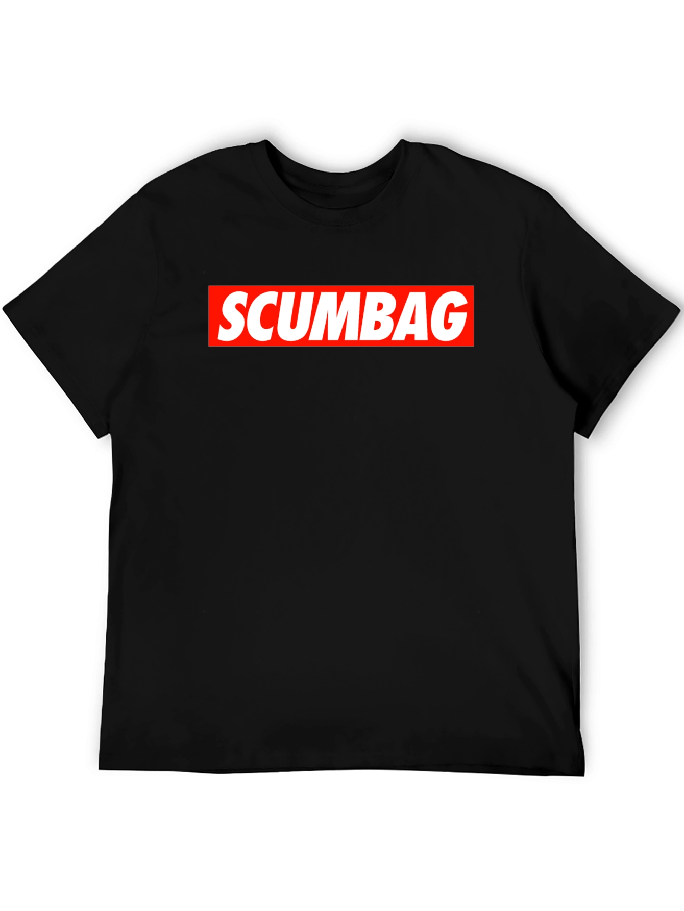 Black Scumbag Graphic Tee - Bold Statement T-Shirt view 5