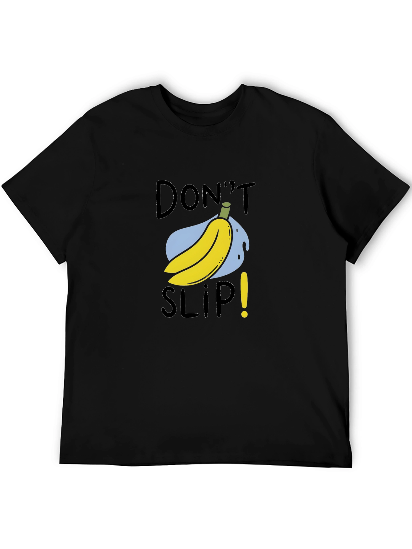 Black Don't Slip Banana Humor Tee view 5