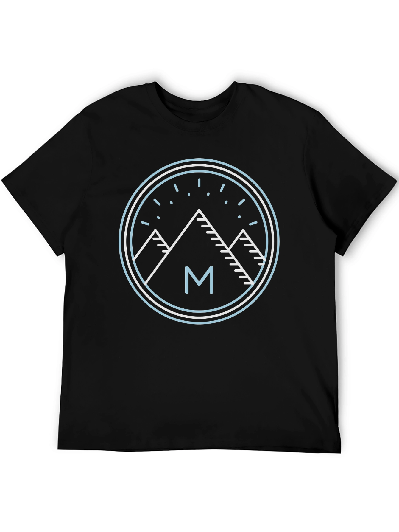 Black Mountain M Graphic Tee - Black Cotton Blend Casual Wear view 5