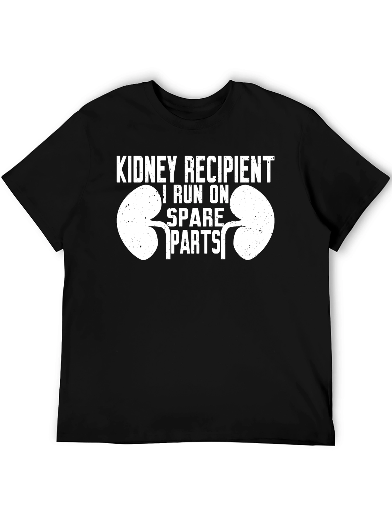 Black Kidney Recipient 'Spare Parts' Graphic T-Shirt view 5