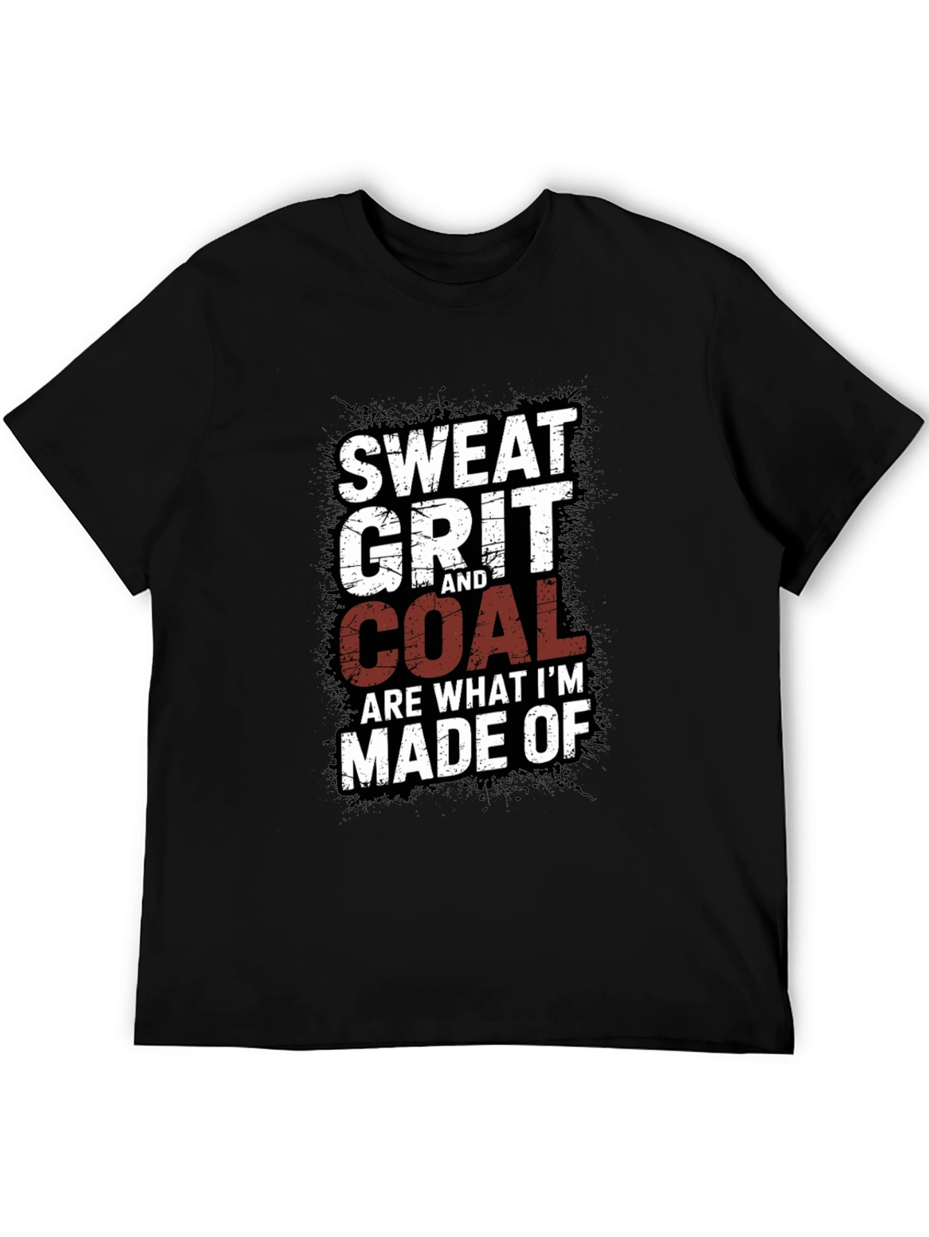 Black Sweat Grit and Coal Men's Graphic Tee view 5