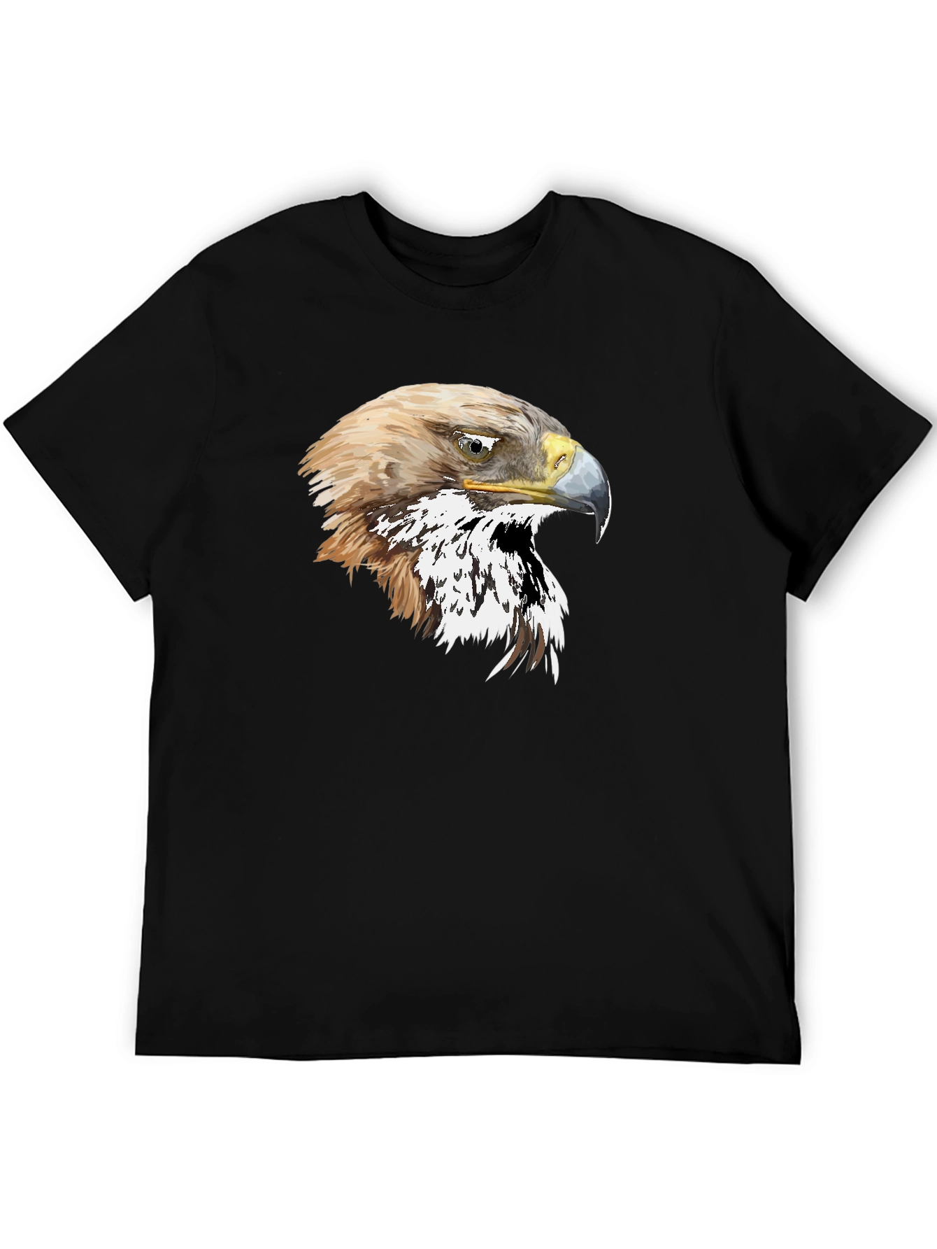 Black Eagle Graphic T-Shirt - Black Cotton Tee view 5