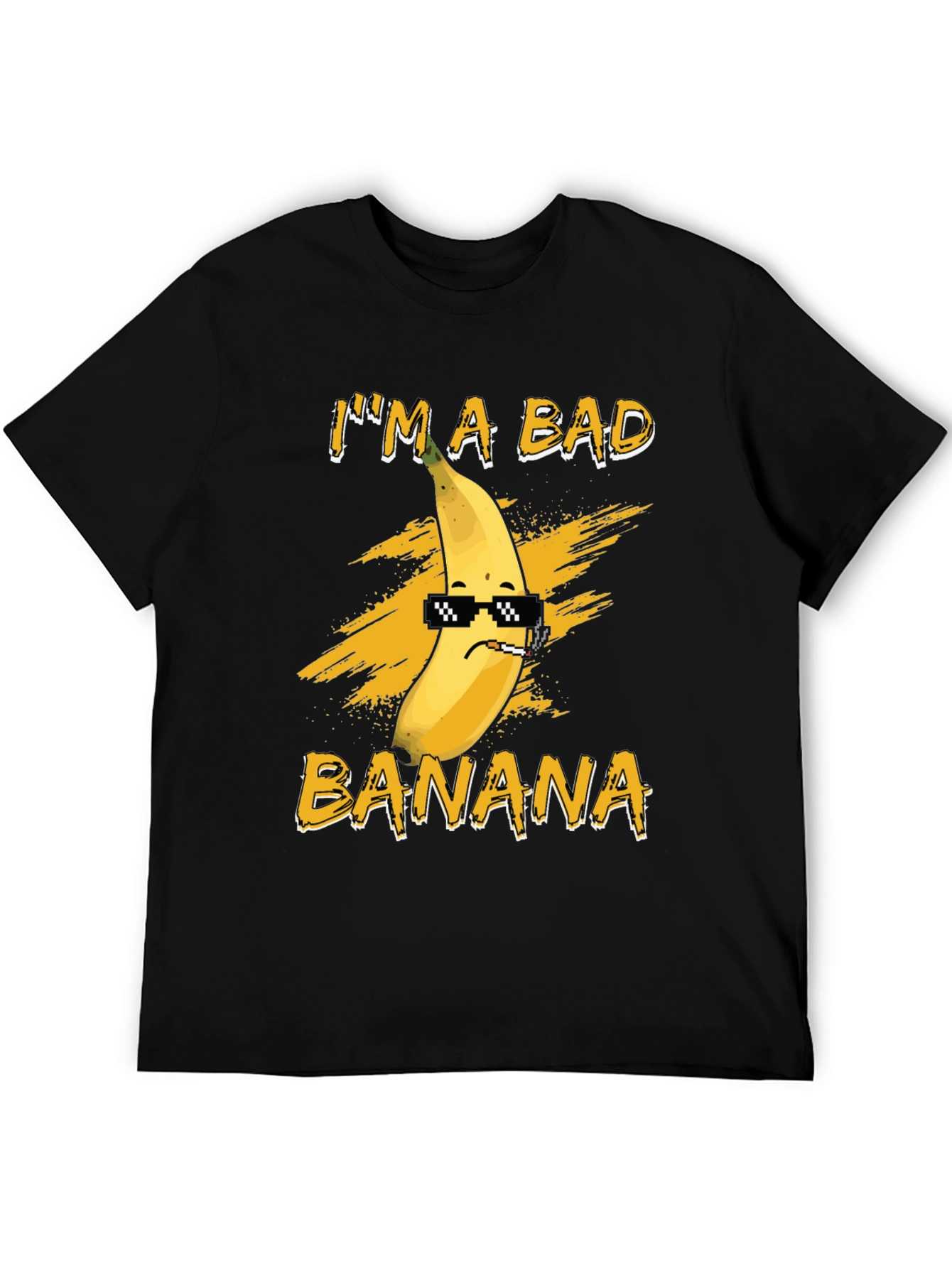Black I'm A Bad Banana T-Shirt view 5