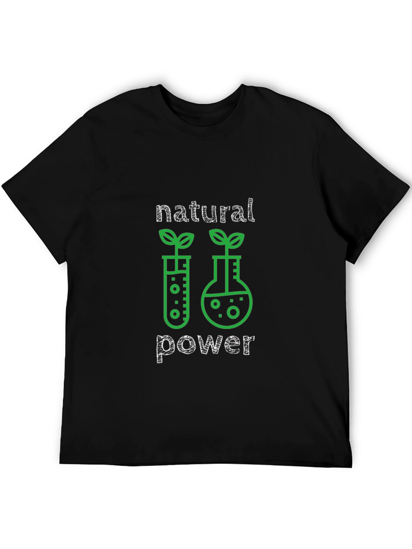 Black Natural Power Graphic Tee - Black T-Shirt view 5