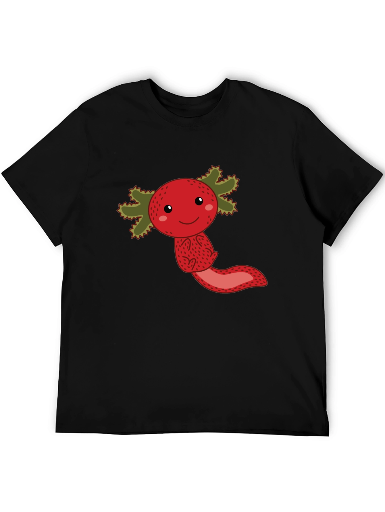 Black Strawberry Axolotl Graphic Tee - Unisex view 5