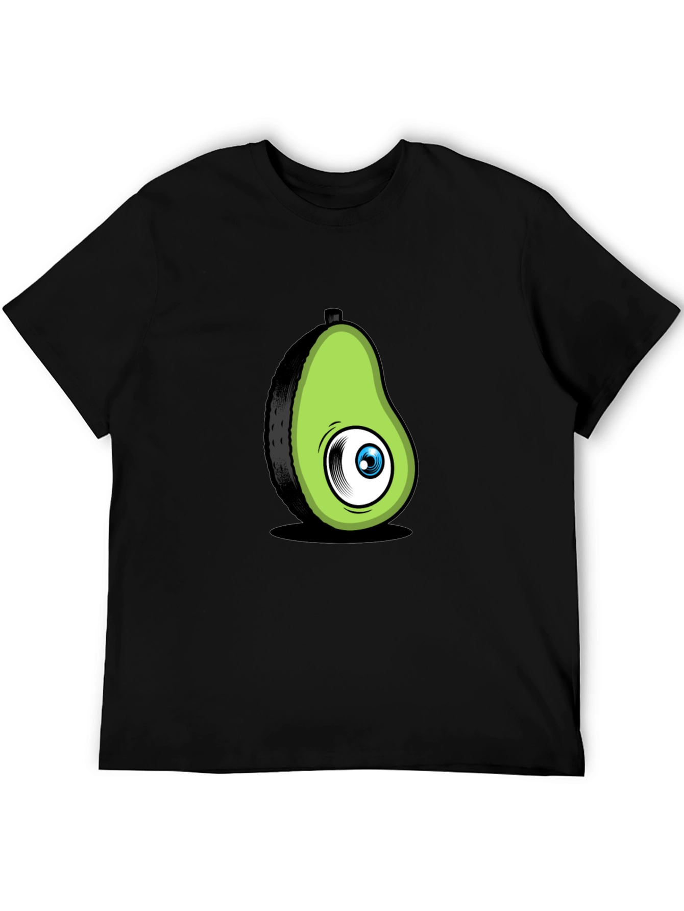 Black Avocado Eye Black T-Shirt Funny Graphic Tee view 5