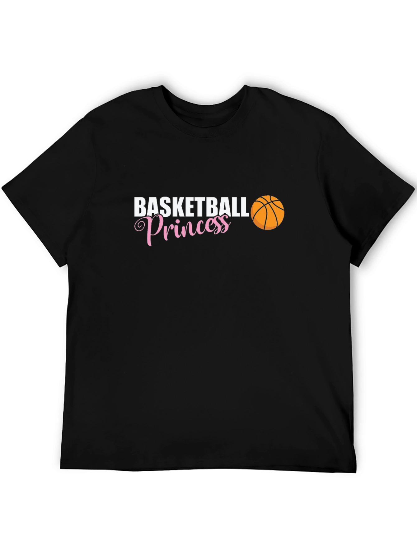 Black Basketball Princess Graphic Tee view 5