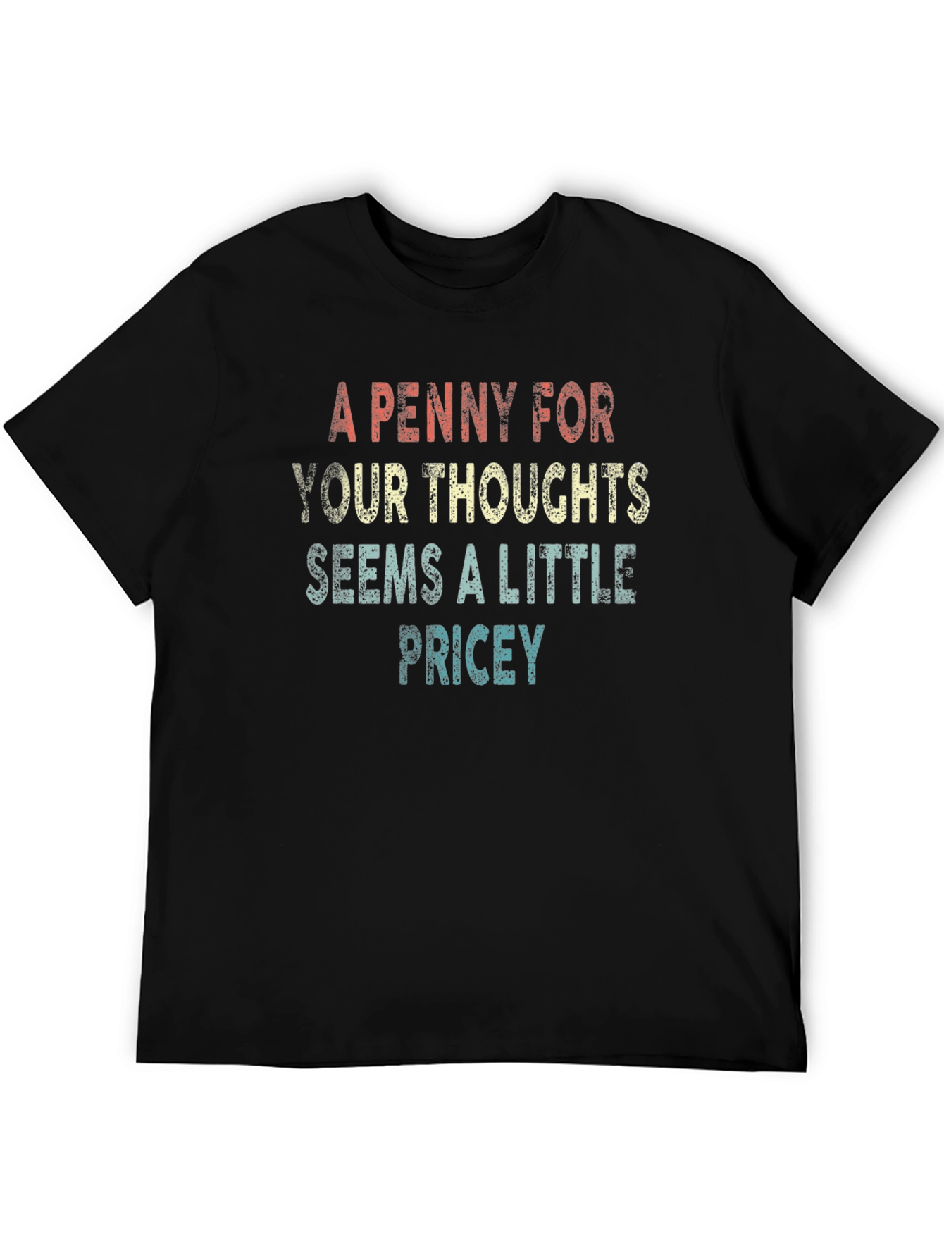 Black A Penny For Your Thoughts Graphic Tee view 5