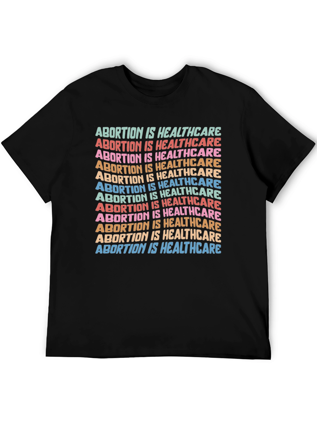 Black Abortion is Healthcare Graphic Tee - Pro Choice view 5