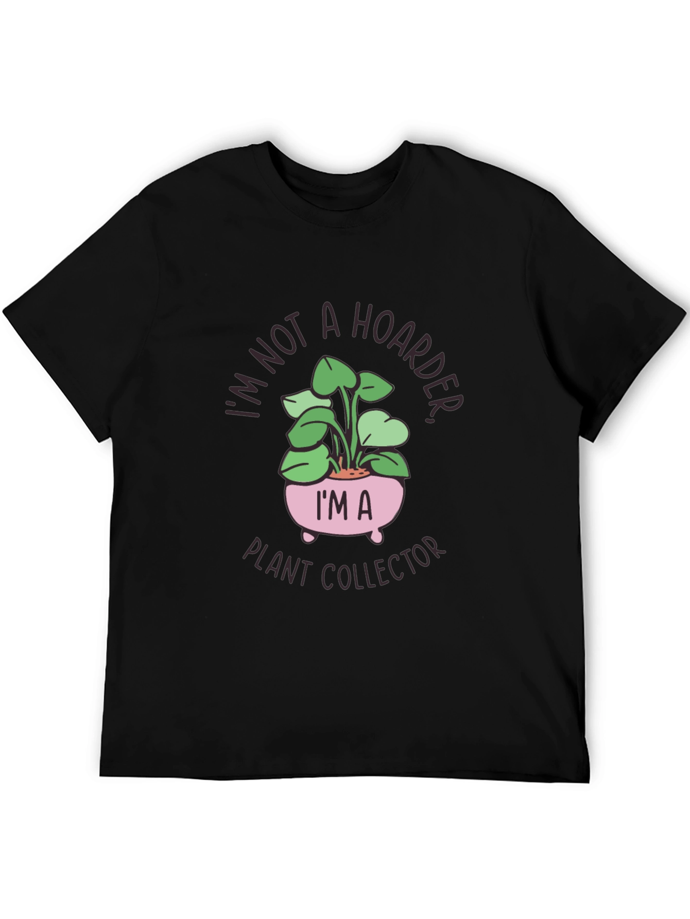 Black Plant Collector Graphic T-Shirt view 5