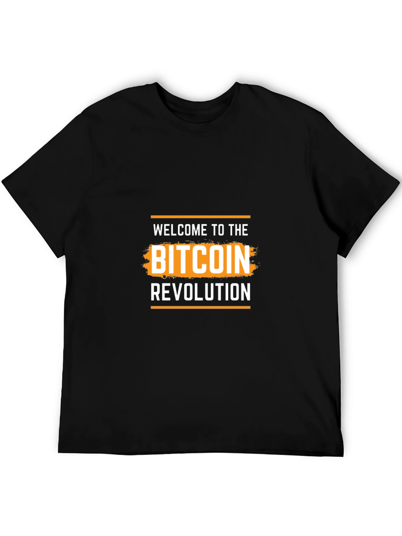 Black Bitcoin Revolution Black T-Shirt - Crypto Enthusiast Tee view 5